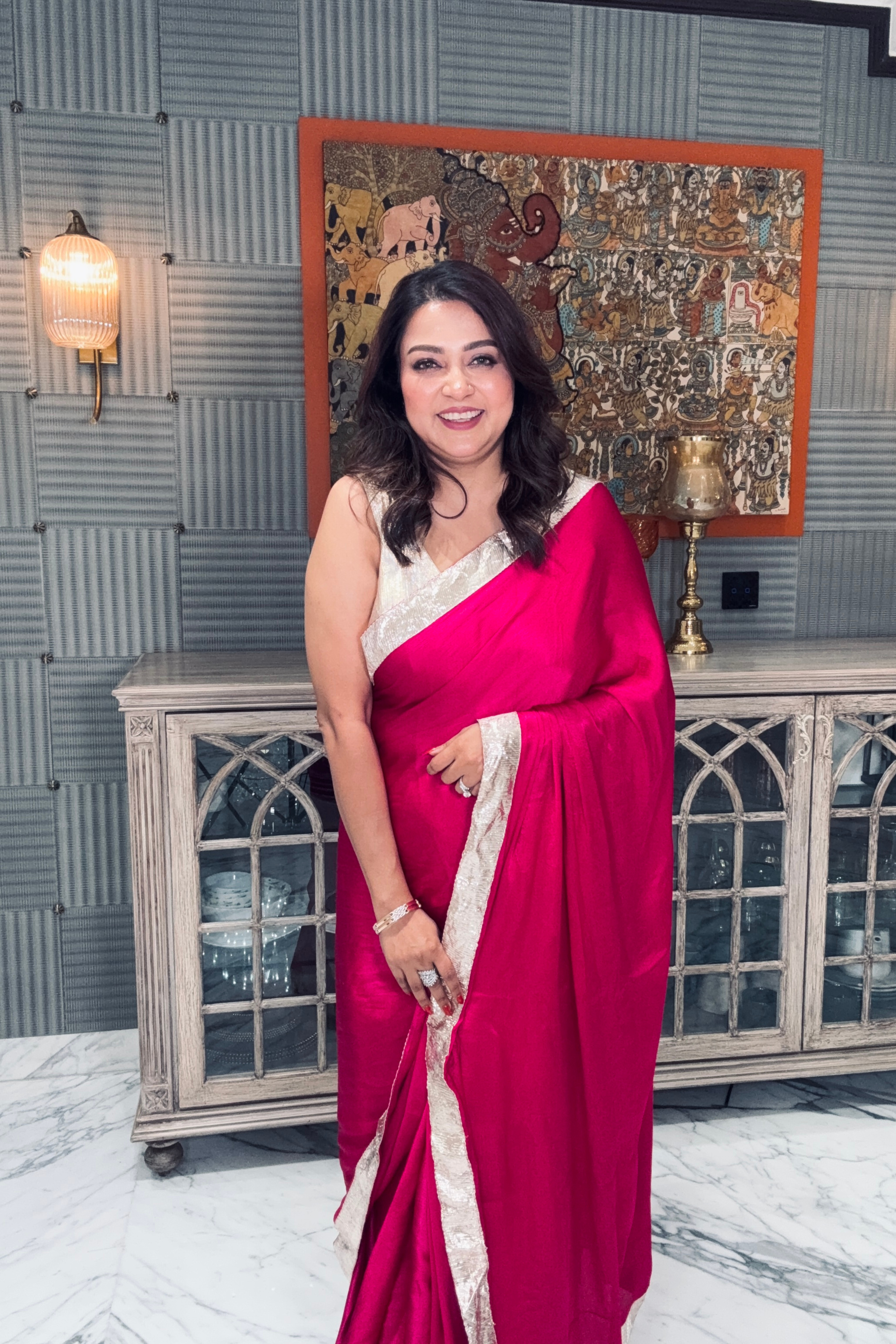 Crepe Satin Saree