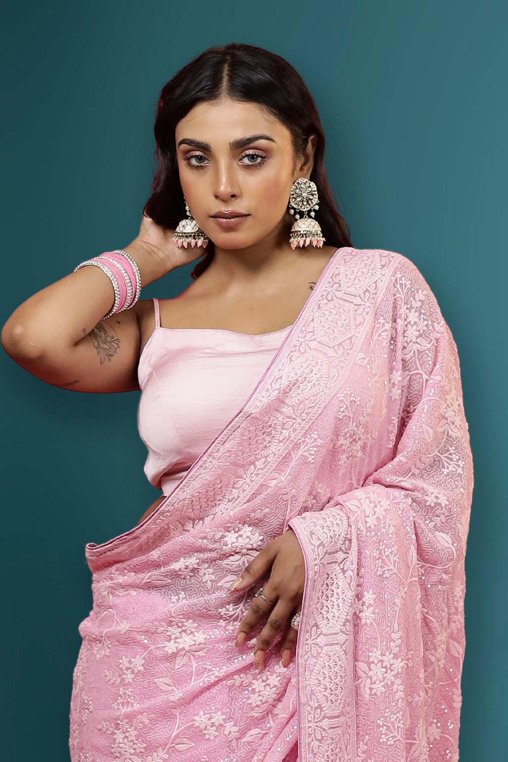 Chikankari Saree