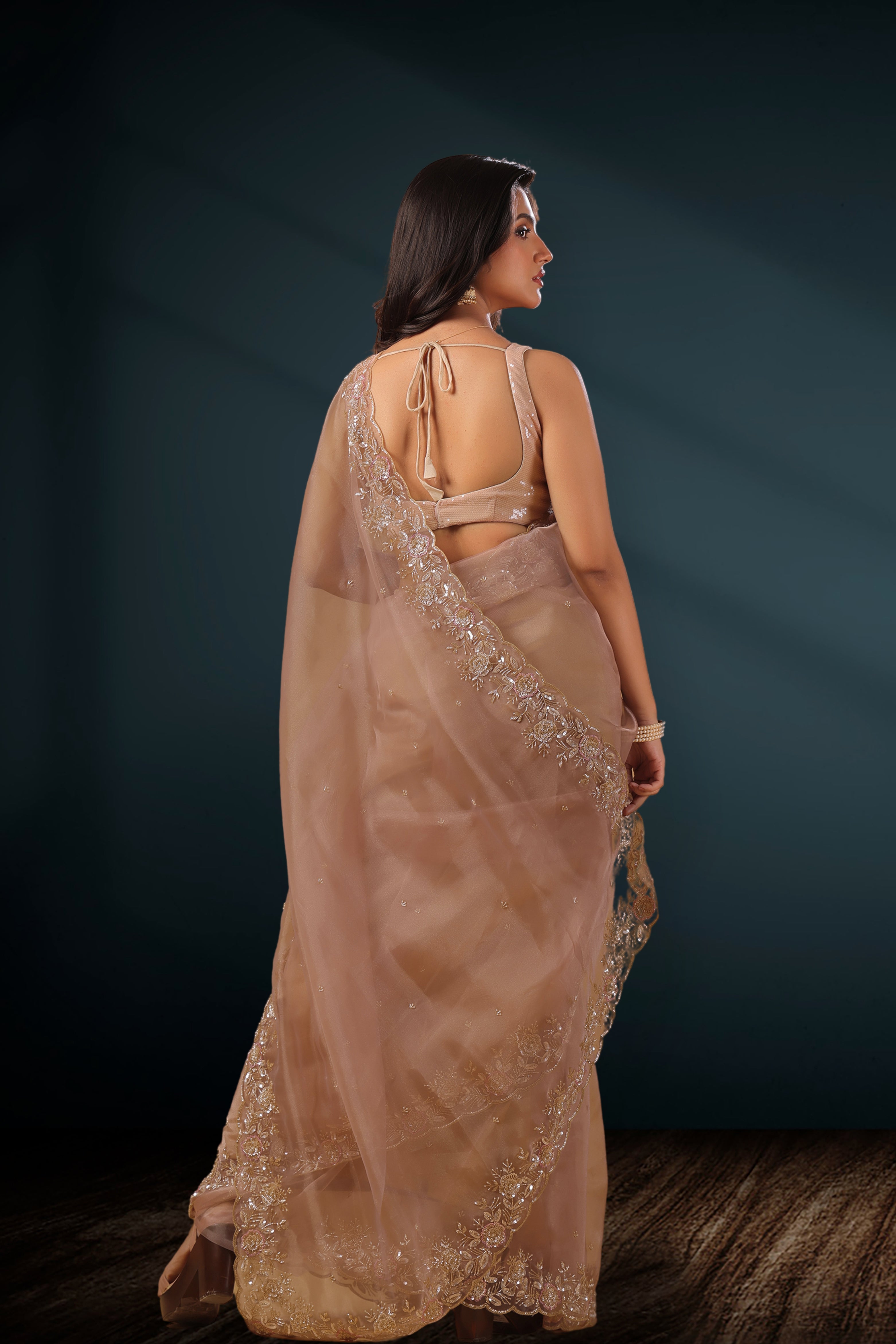 Glass Tissue Zardosi Work