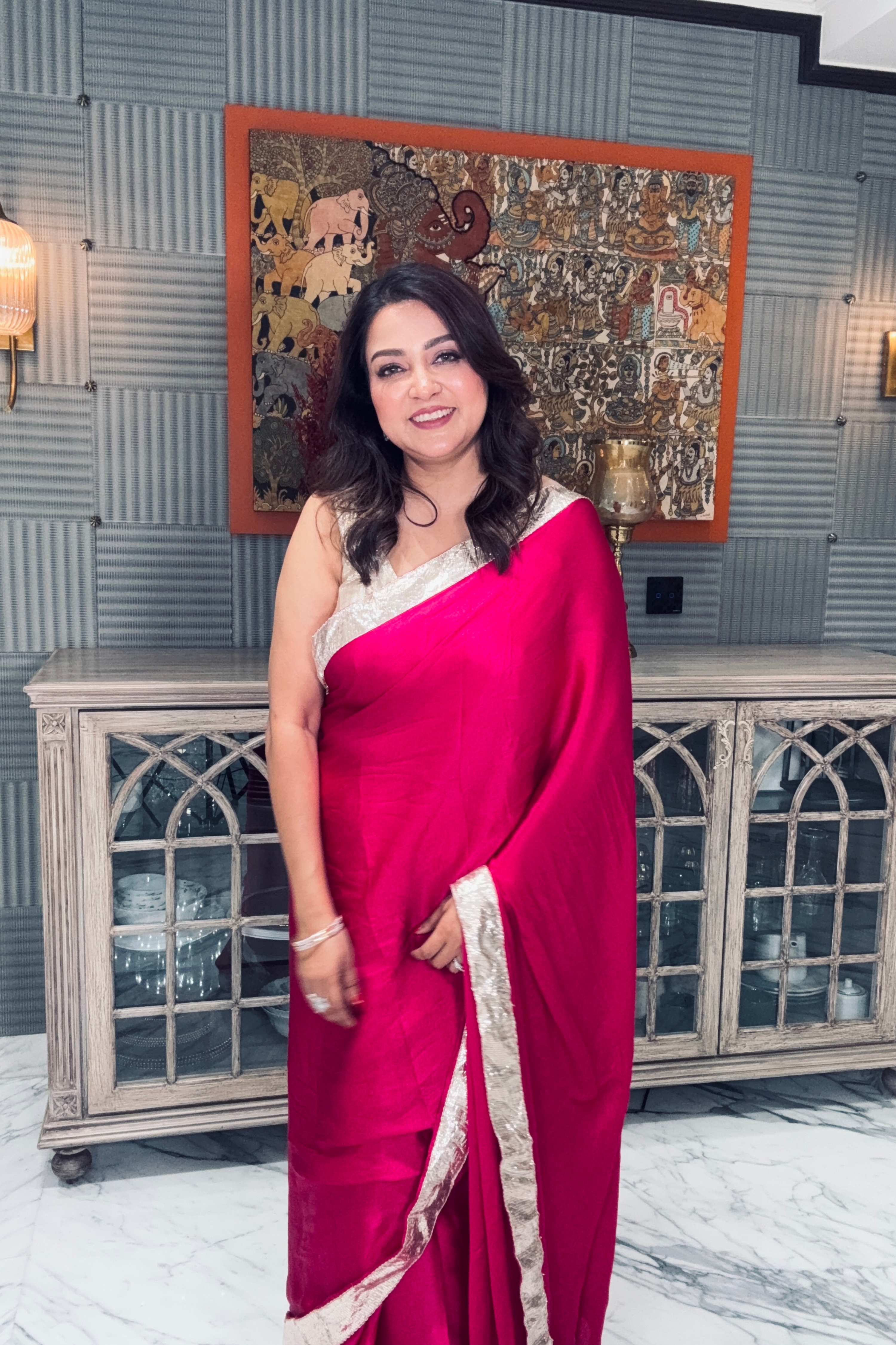 Crepe Satin Saree
