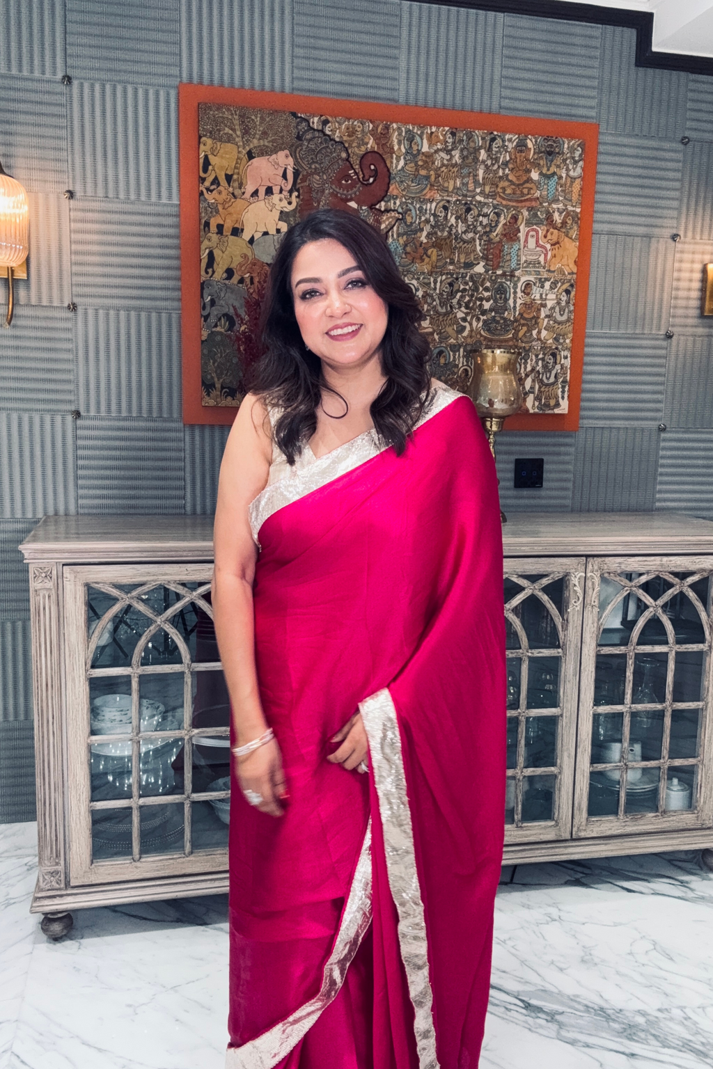 Crepe Satin Saree