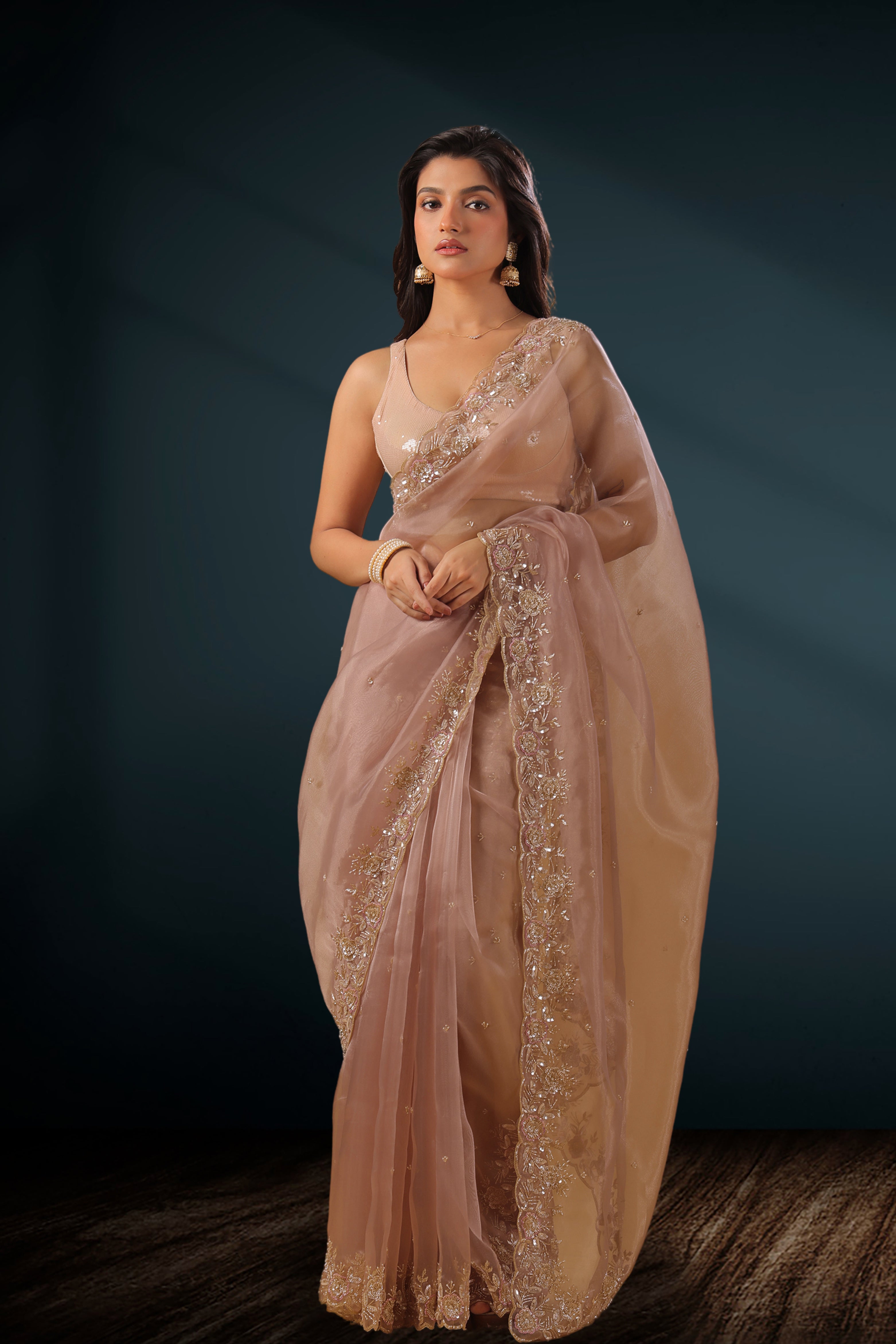 Glass Tissue Zardosi Work