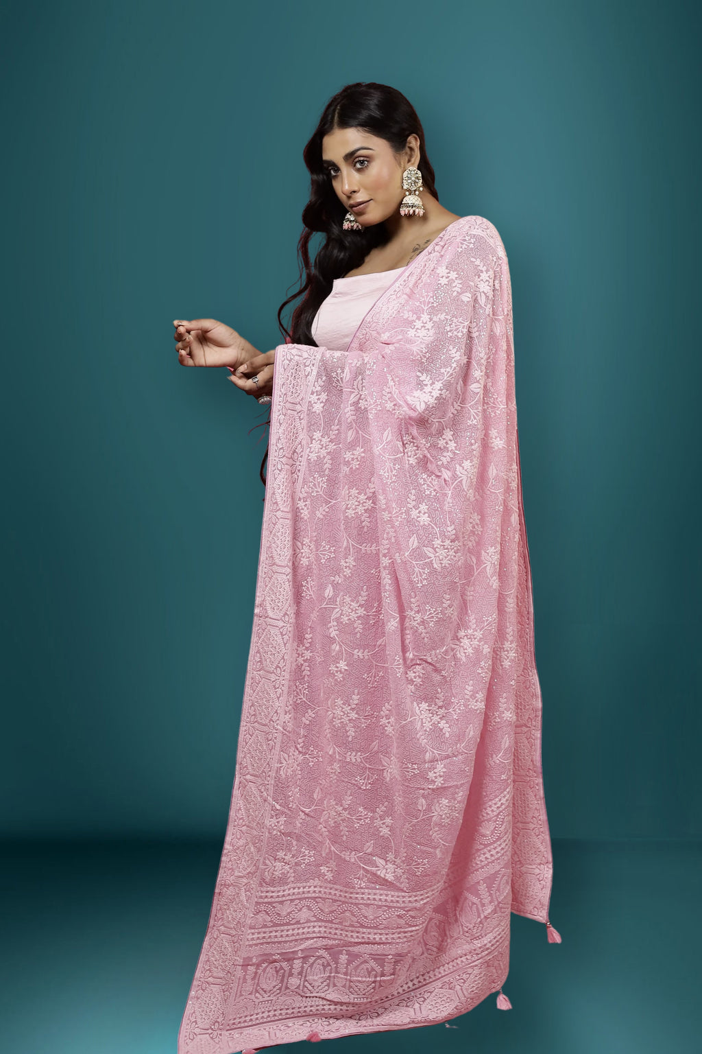 Chikankari Saree