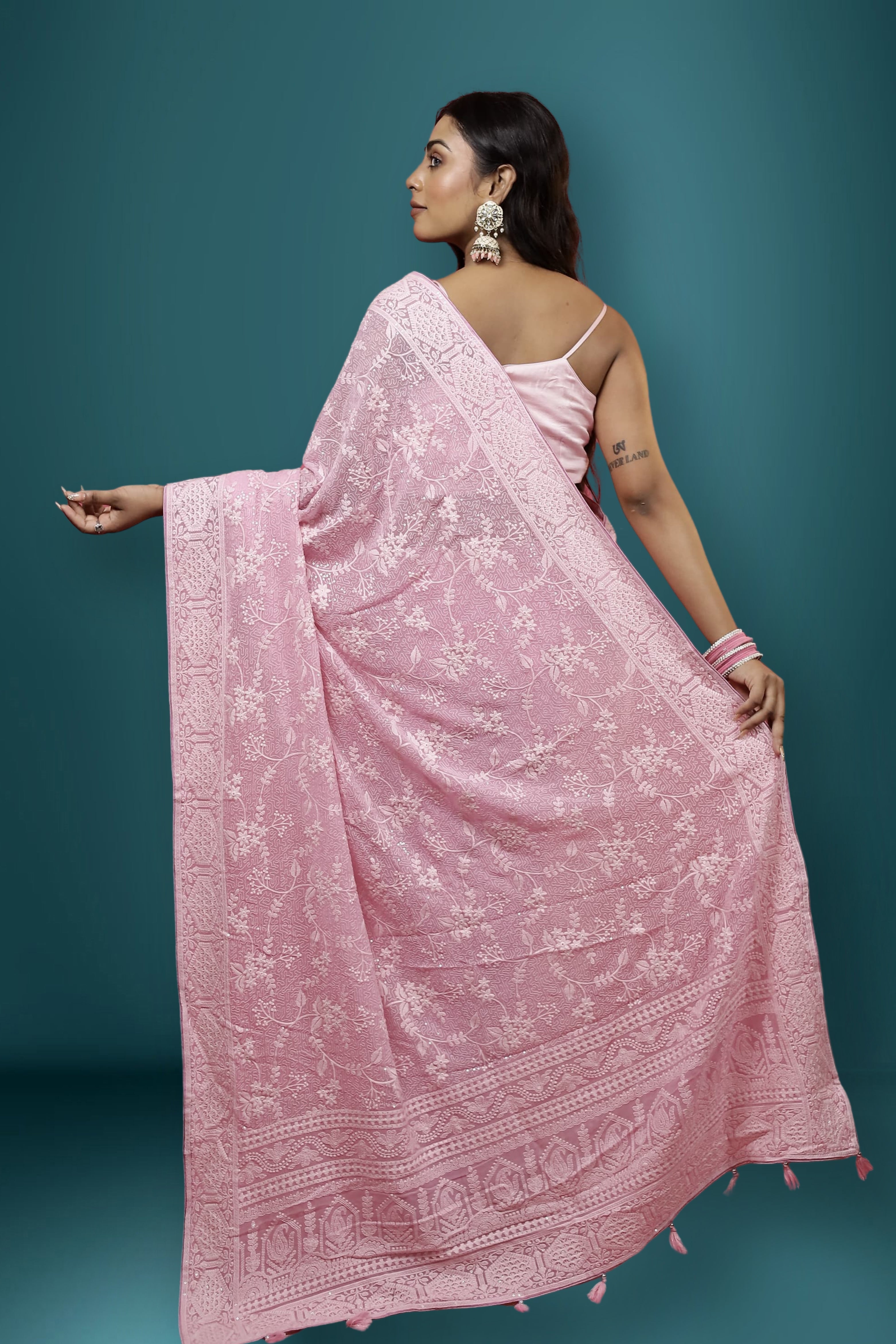 Chikankari Saree