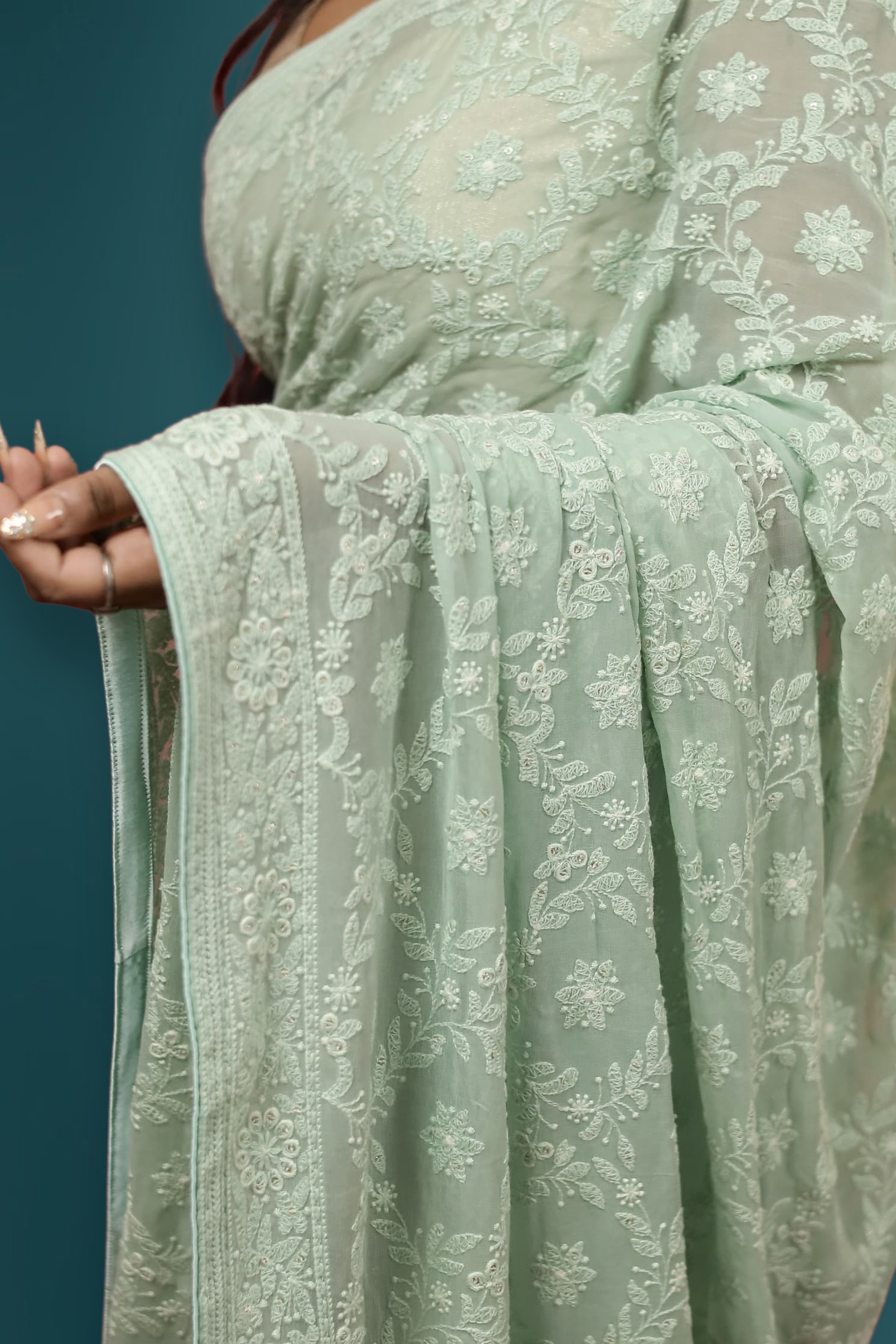Chikankari Saree