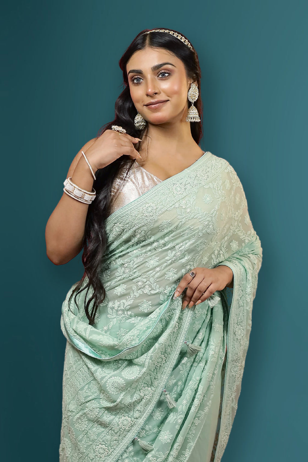 Chikankari Saree