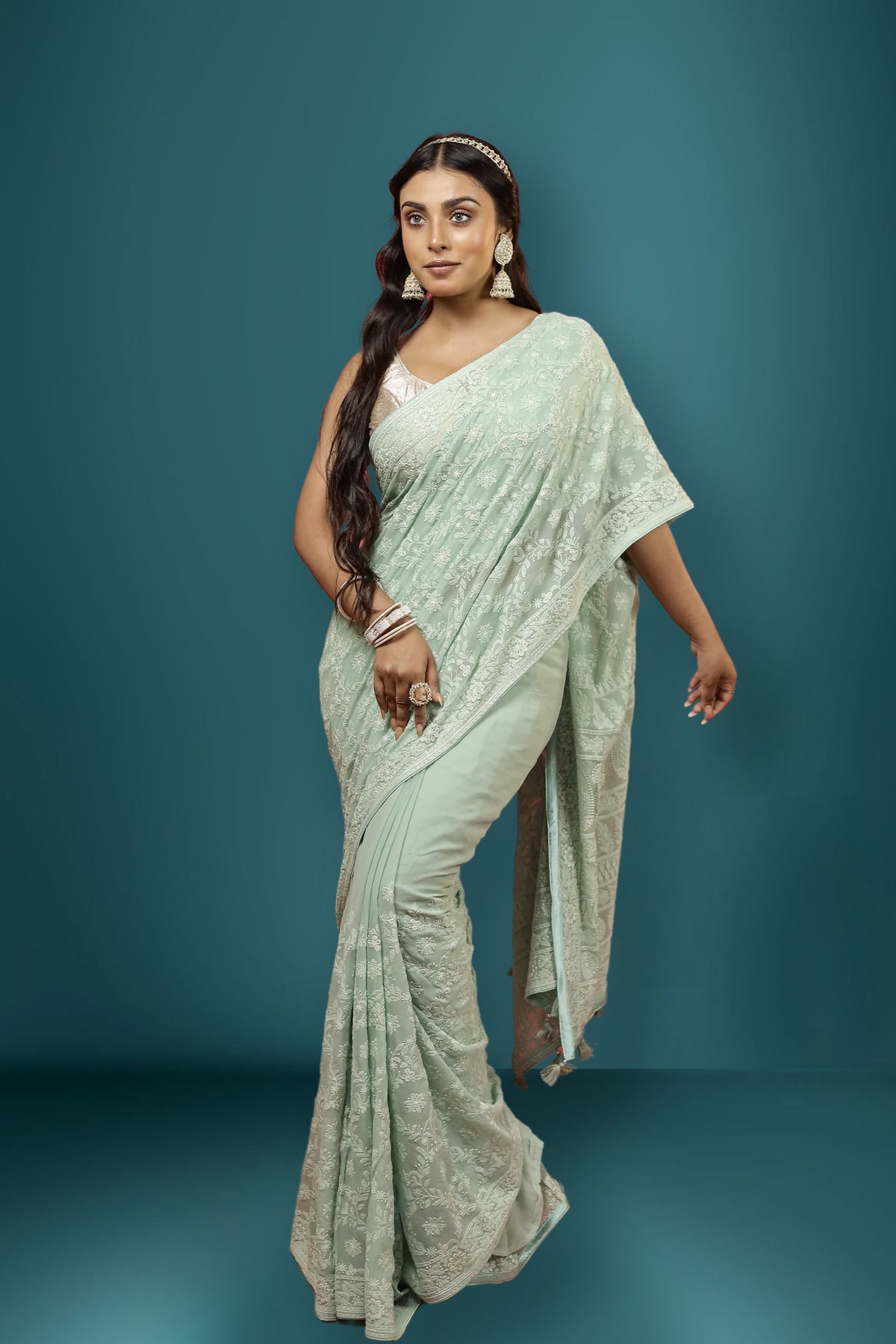 Chikankari Saree