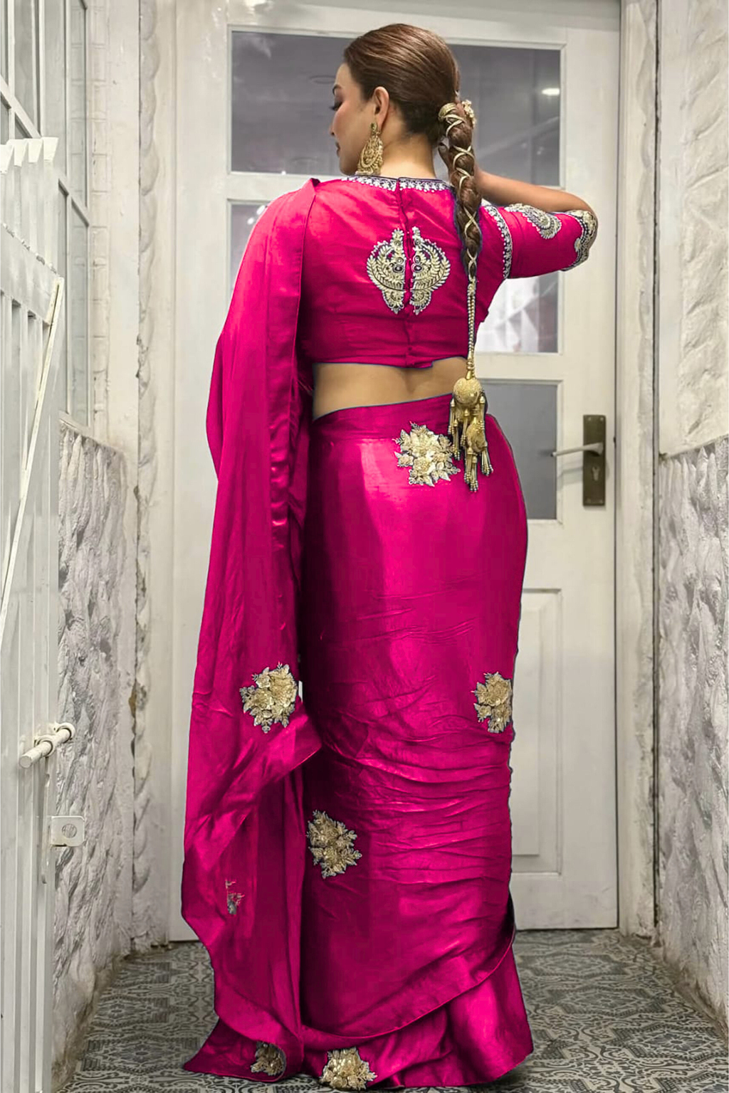 Satin Zardosi Work