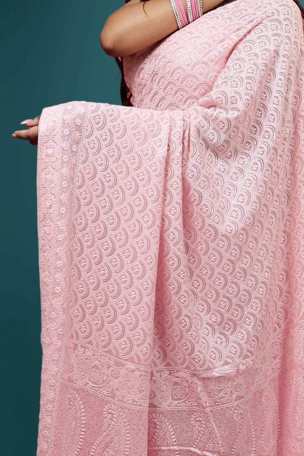 Chikankari Saree