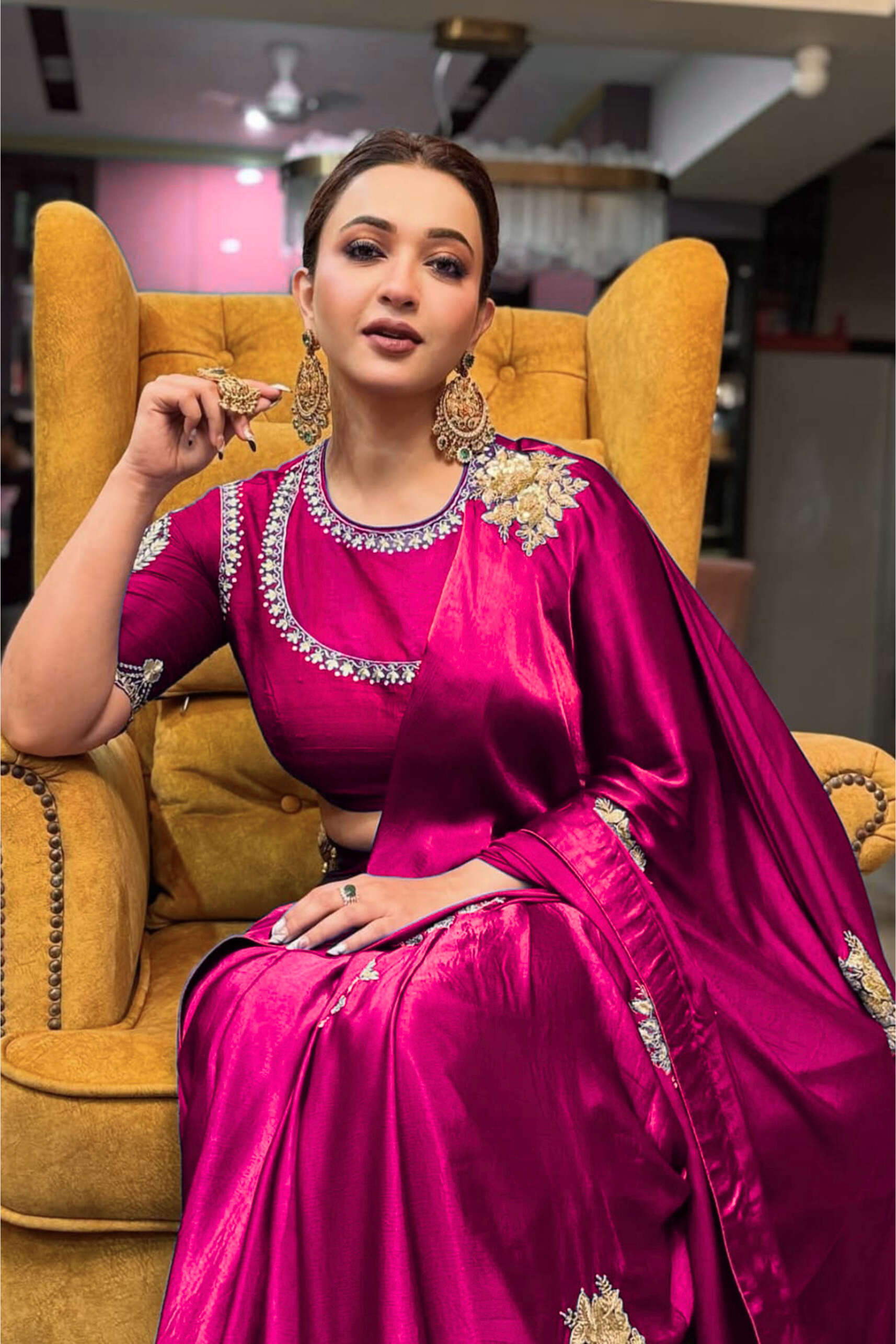 Satin Zardosi Work
