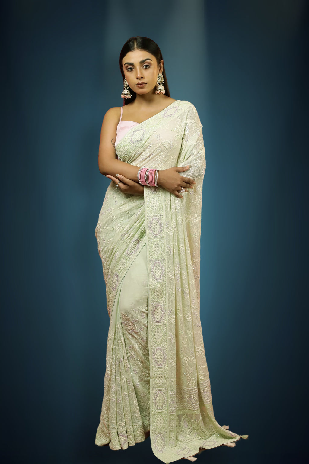 Chikankari Saree