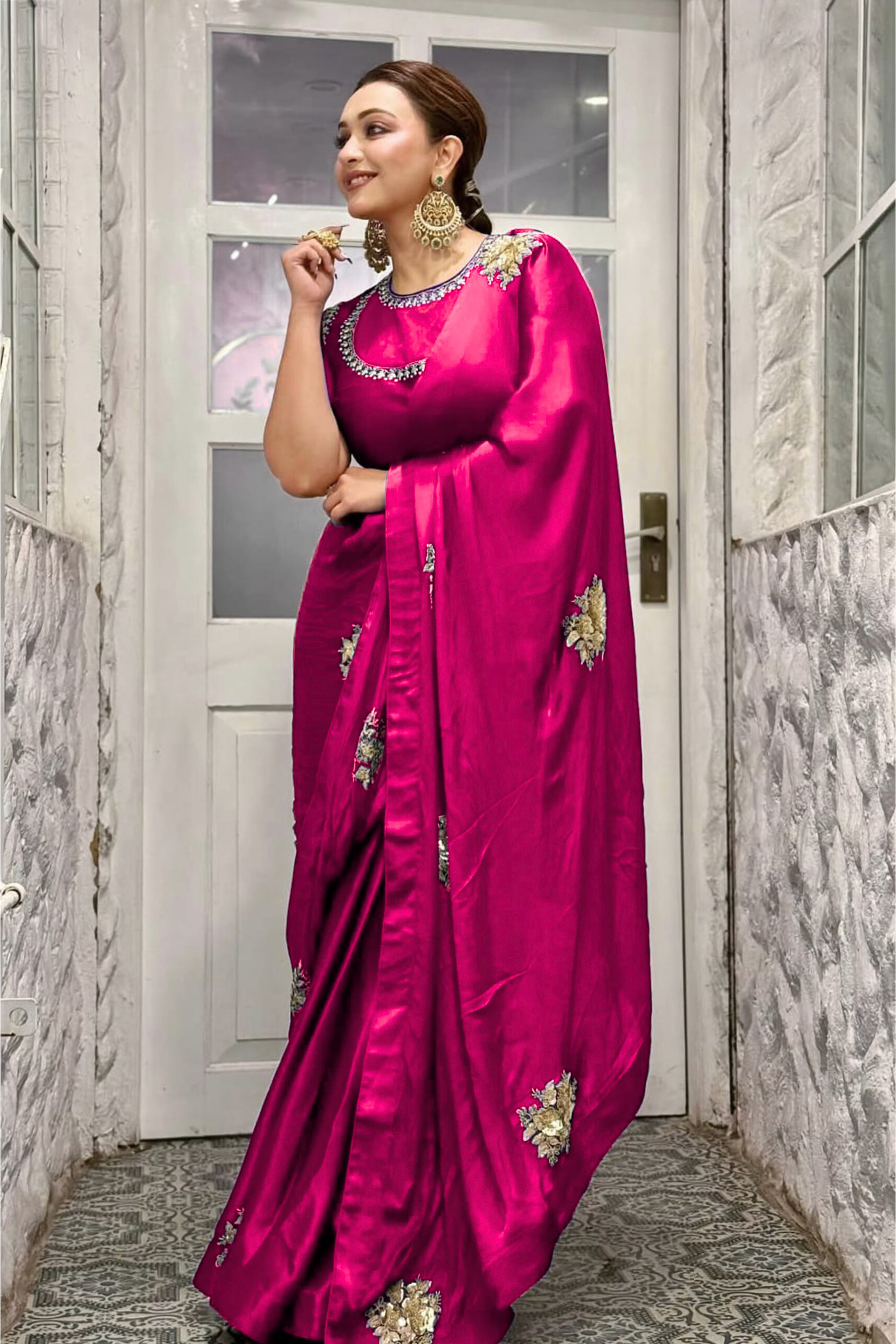 Satin Zardosi Work