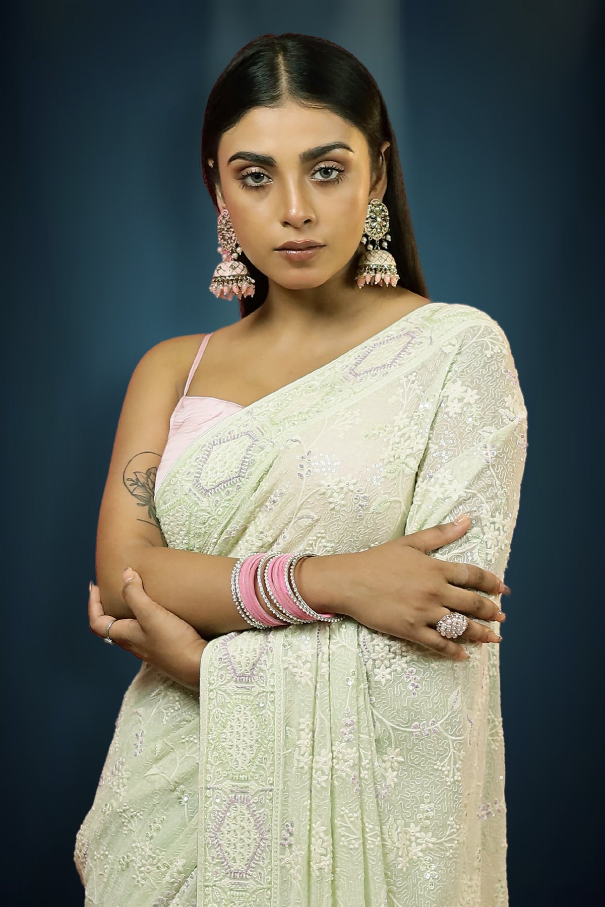 Chikankari Saree