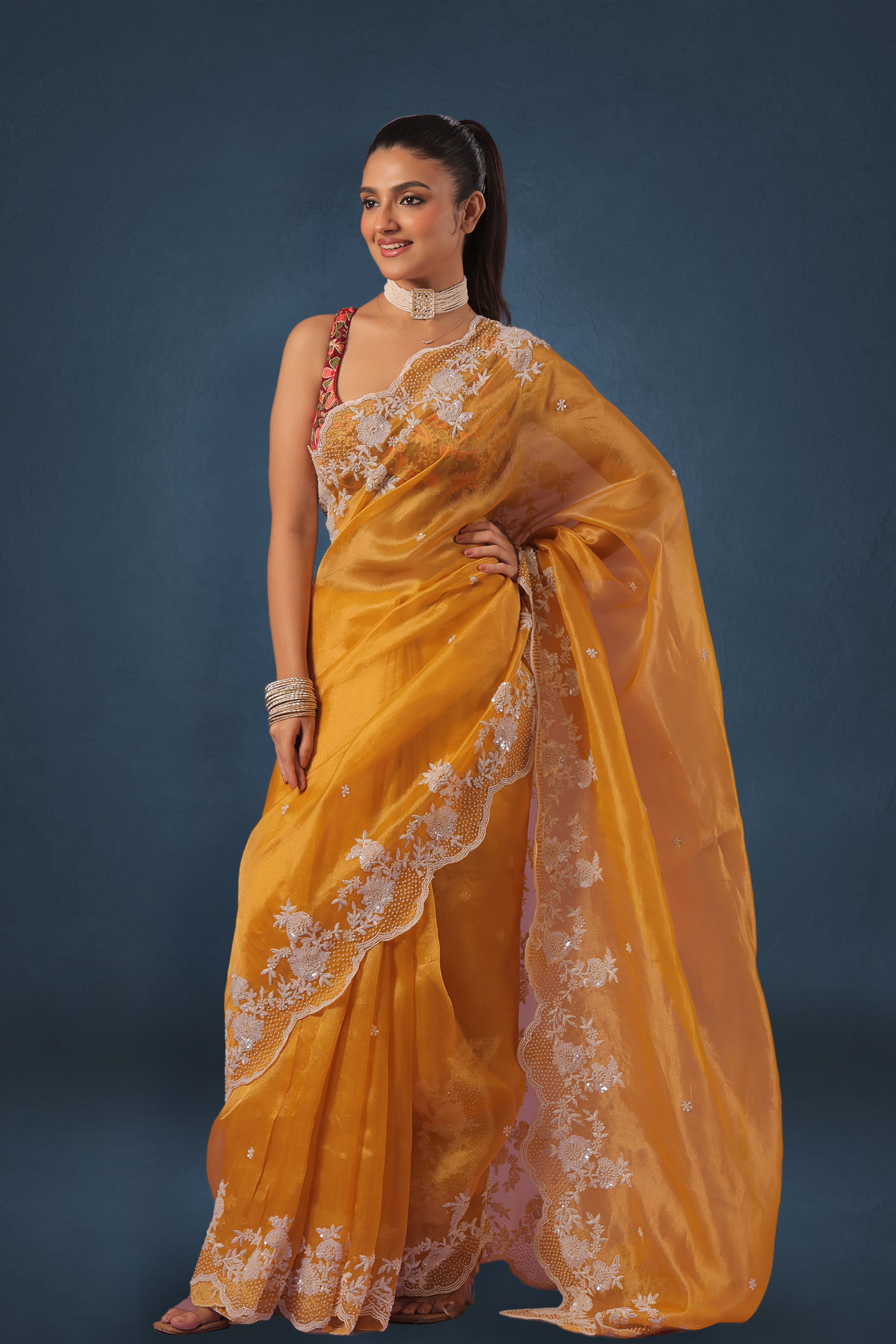 Exclusive Tissue Pearl & Sequence Work