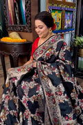 Tussar Georgette Meenakari Banarasi