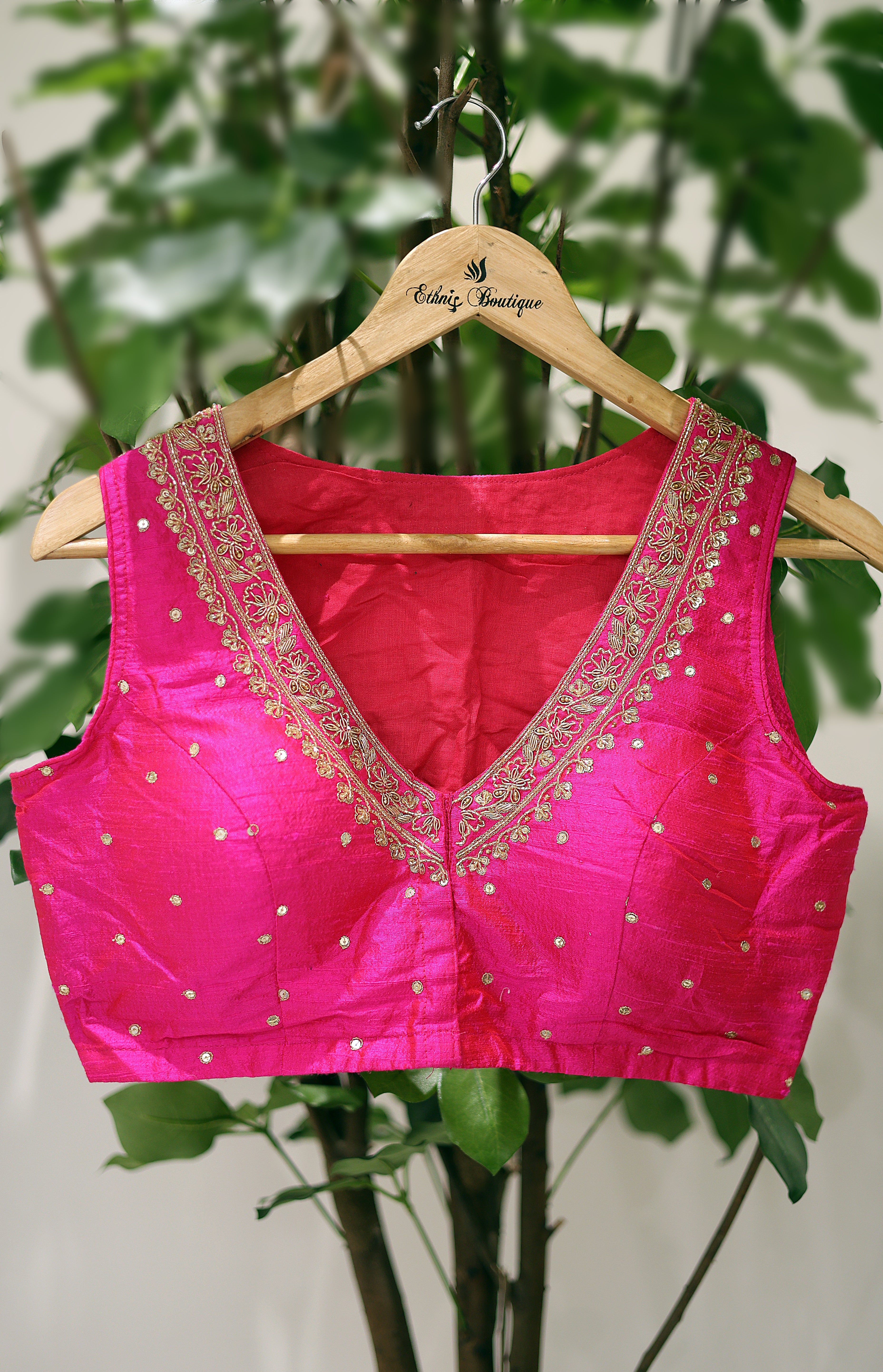 Raw Silk Zardosi Work