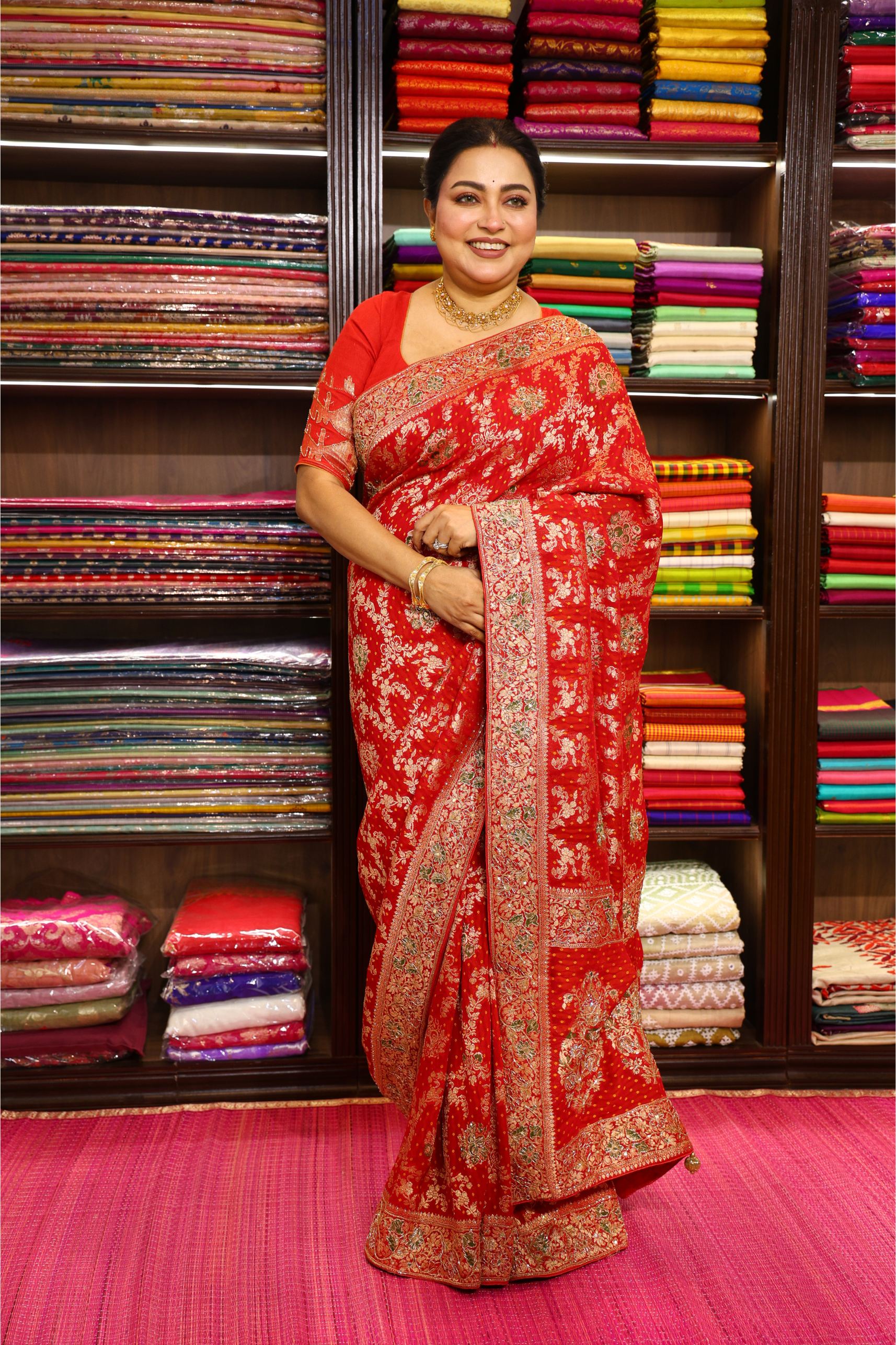 Semi Khaddi Zardosi Work