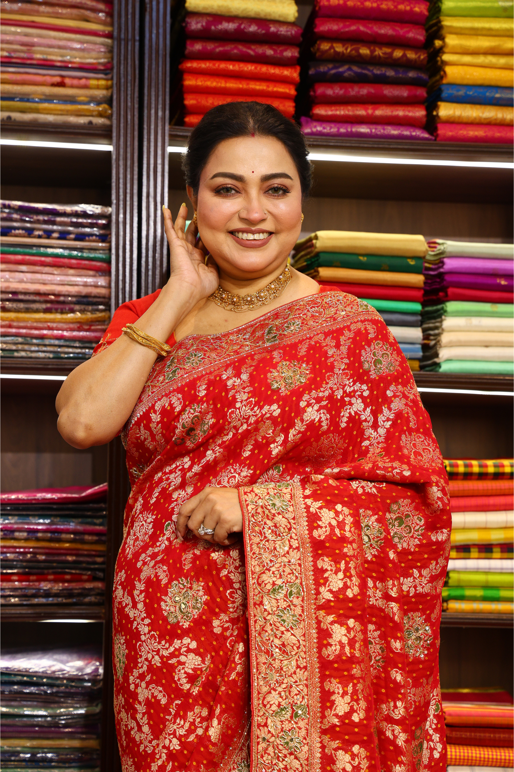 Semi Khaddi Zardosi Work