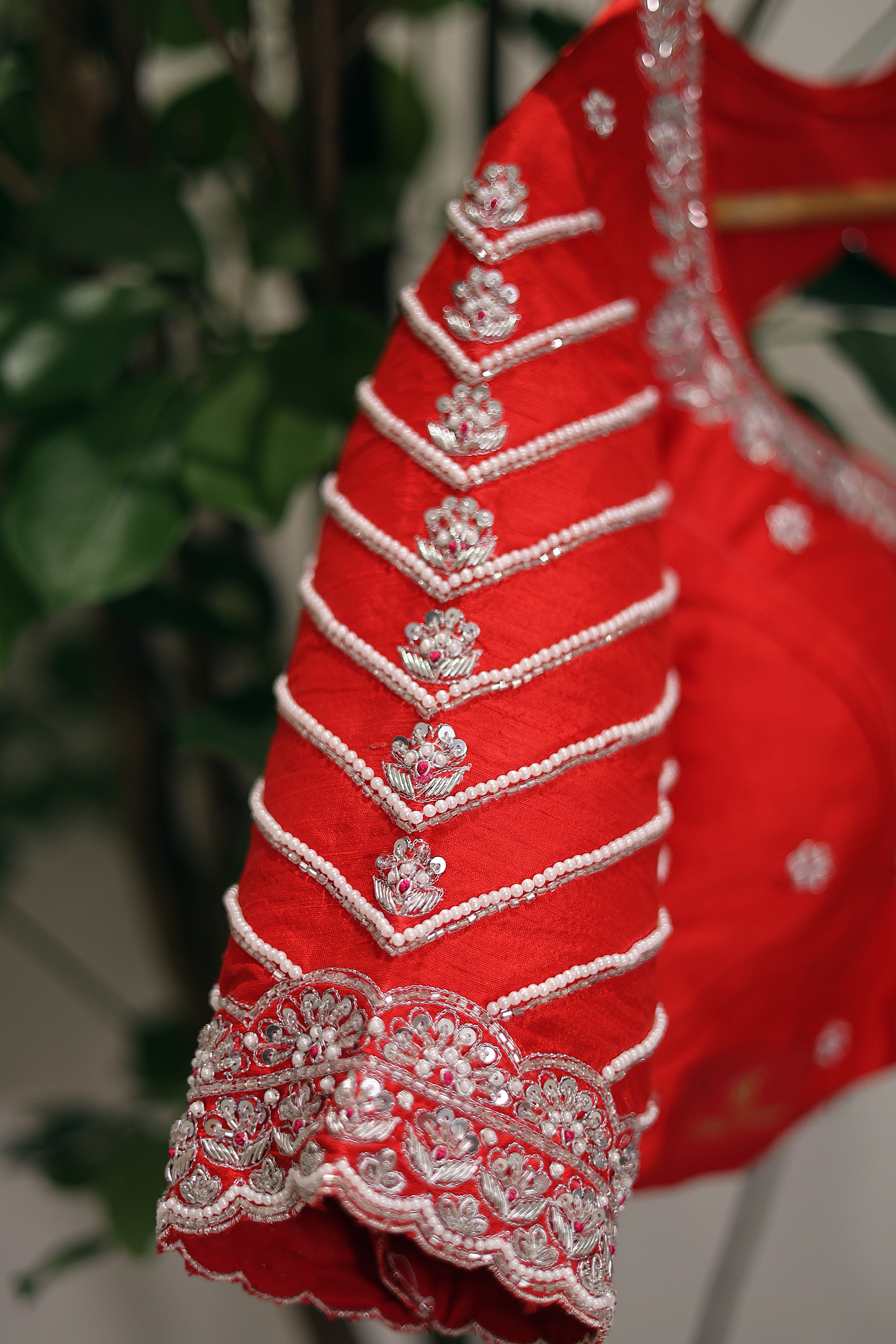 Raw Silk Zardosi Work