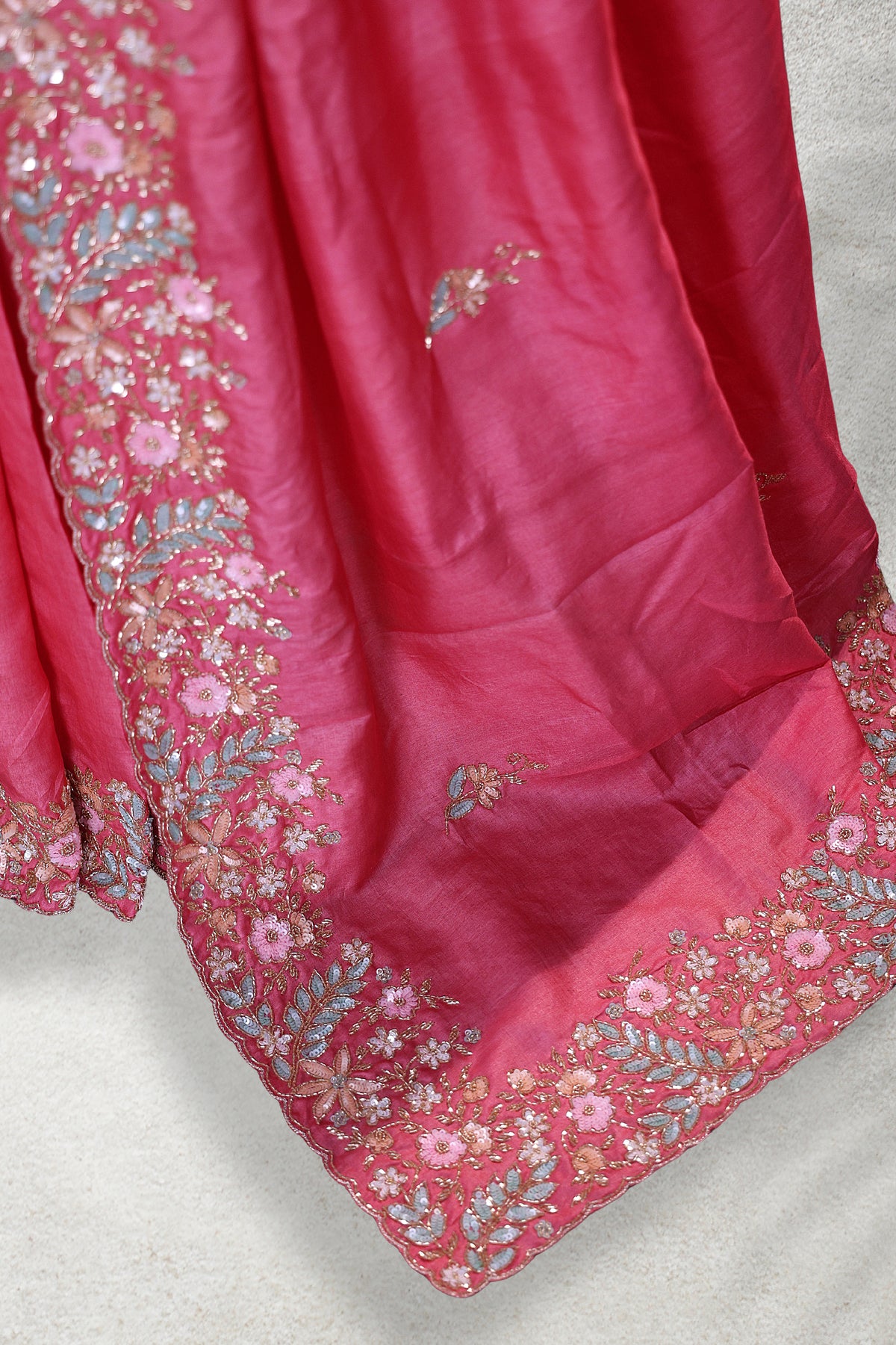 Tussar Zardosi Work
