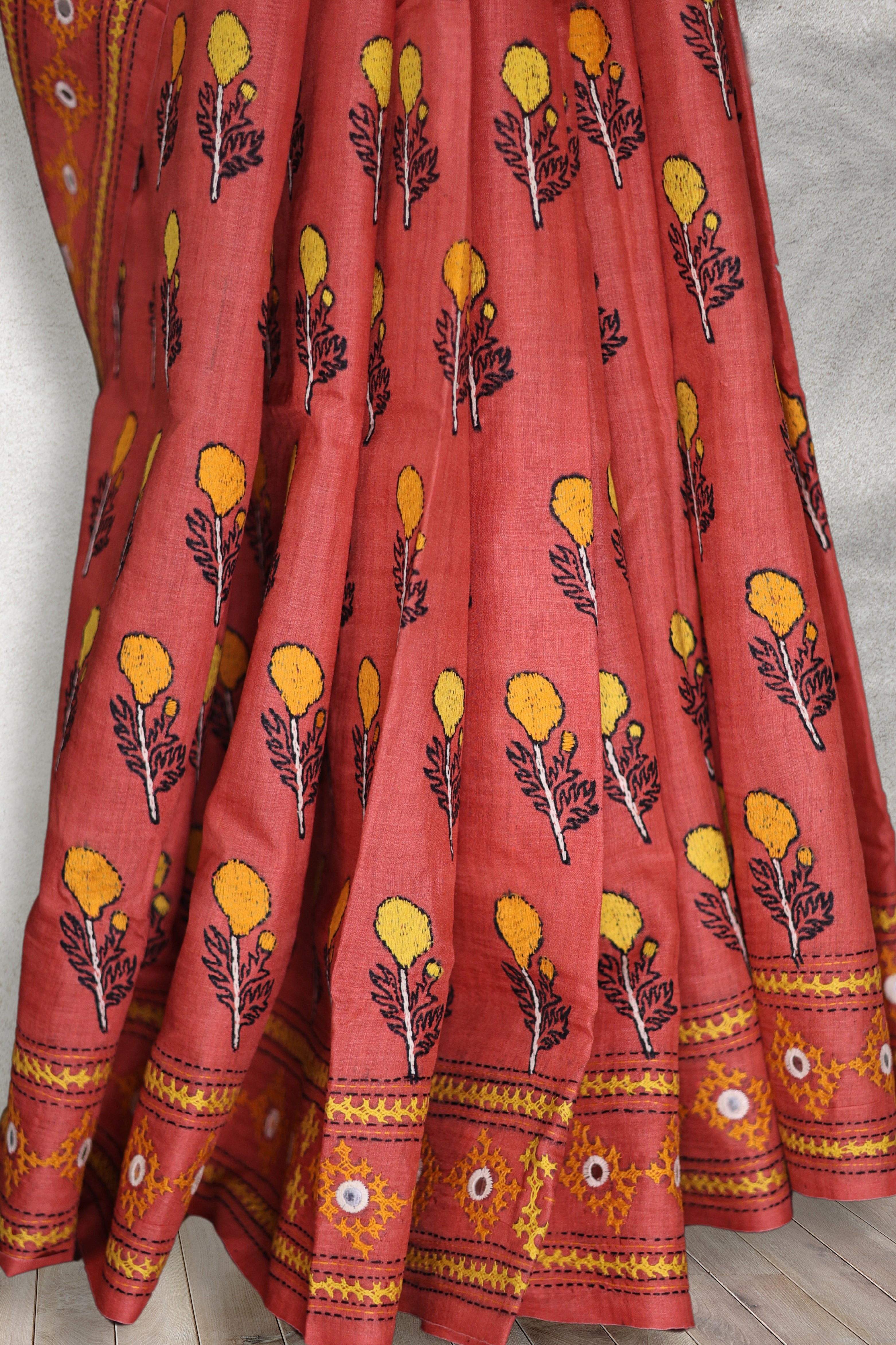 Tussar Fusion Kantha