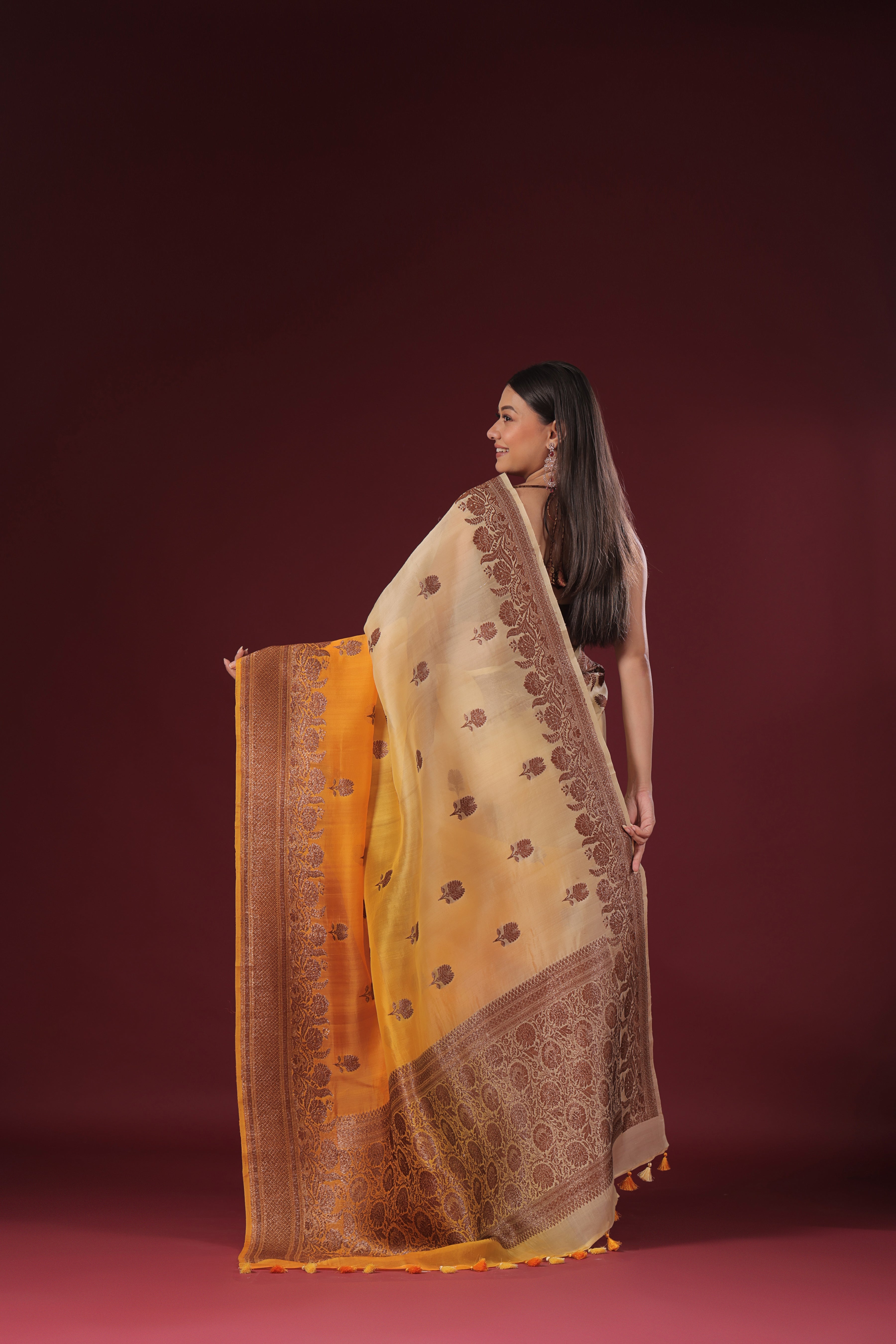 Shaded Kora Banarasi