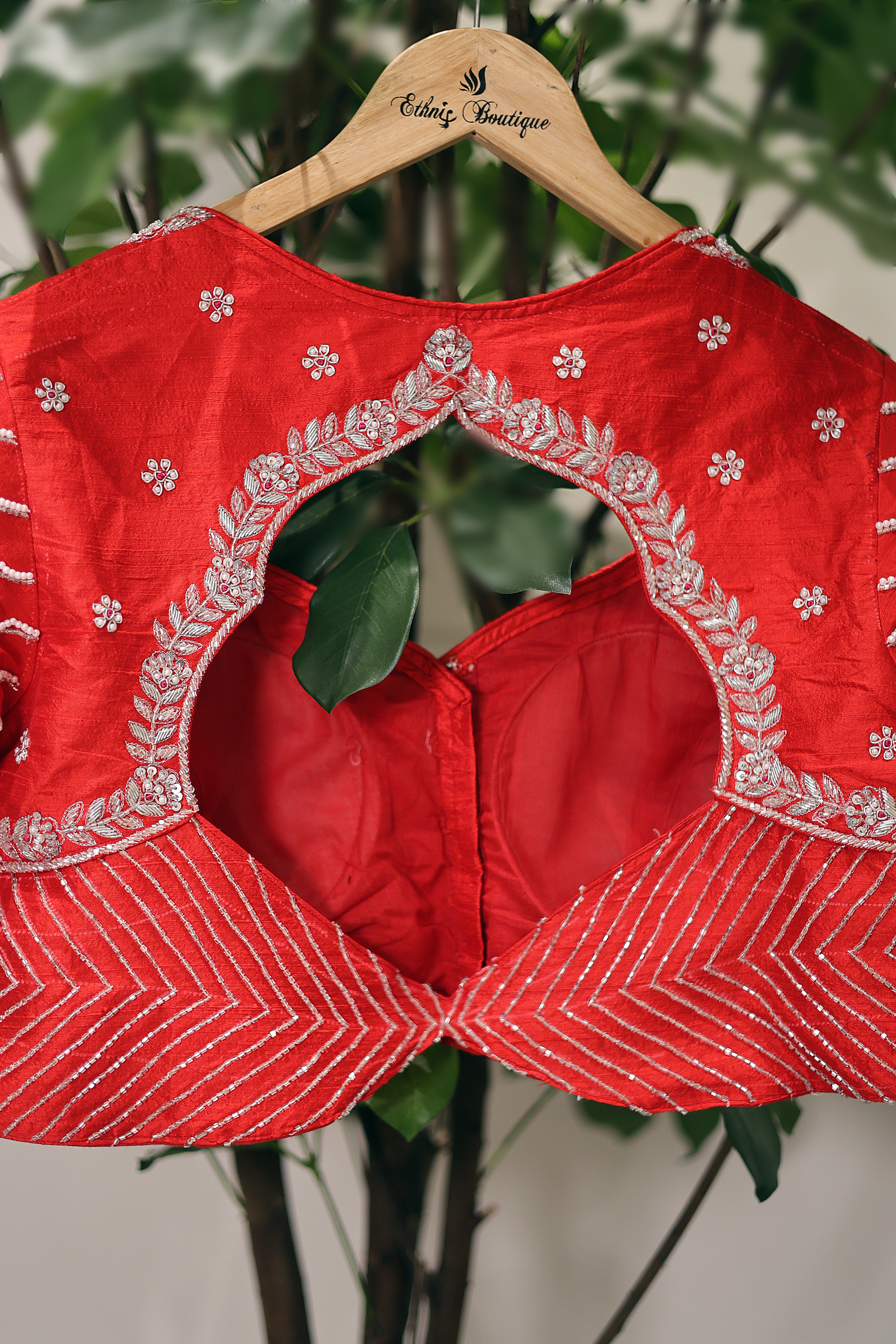 Raw Silk Zardosi Work