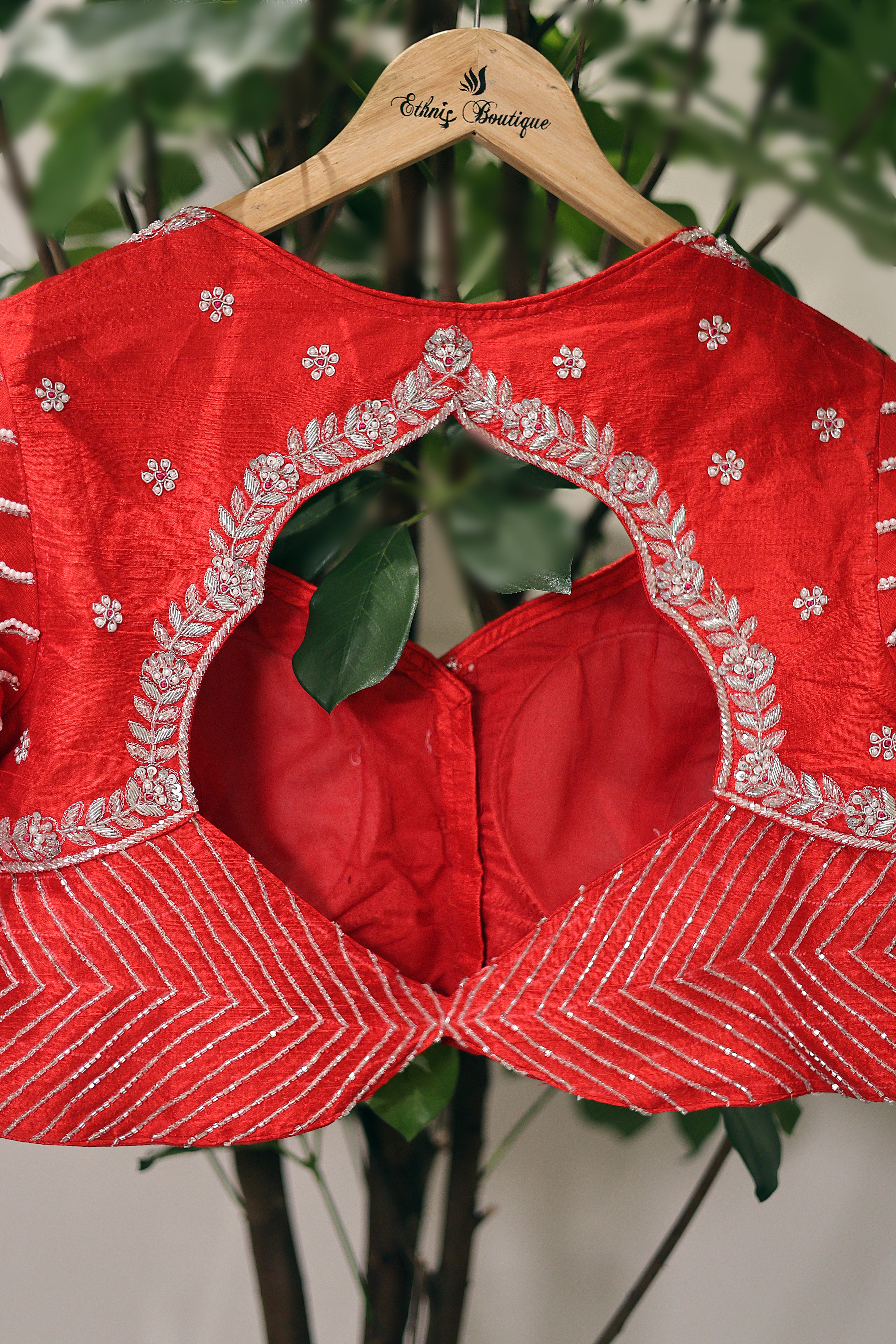 Raw Silk Zardosi Work