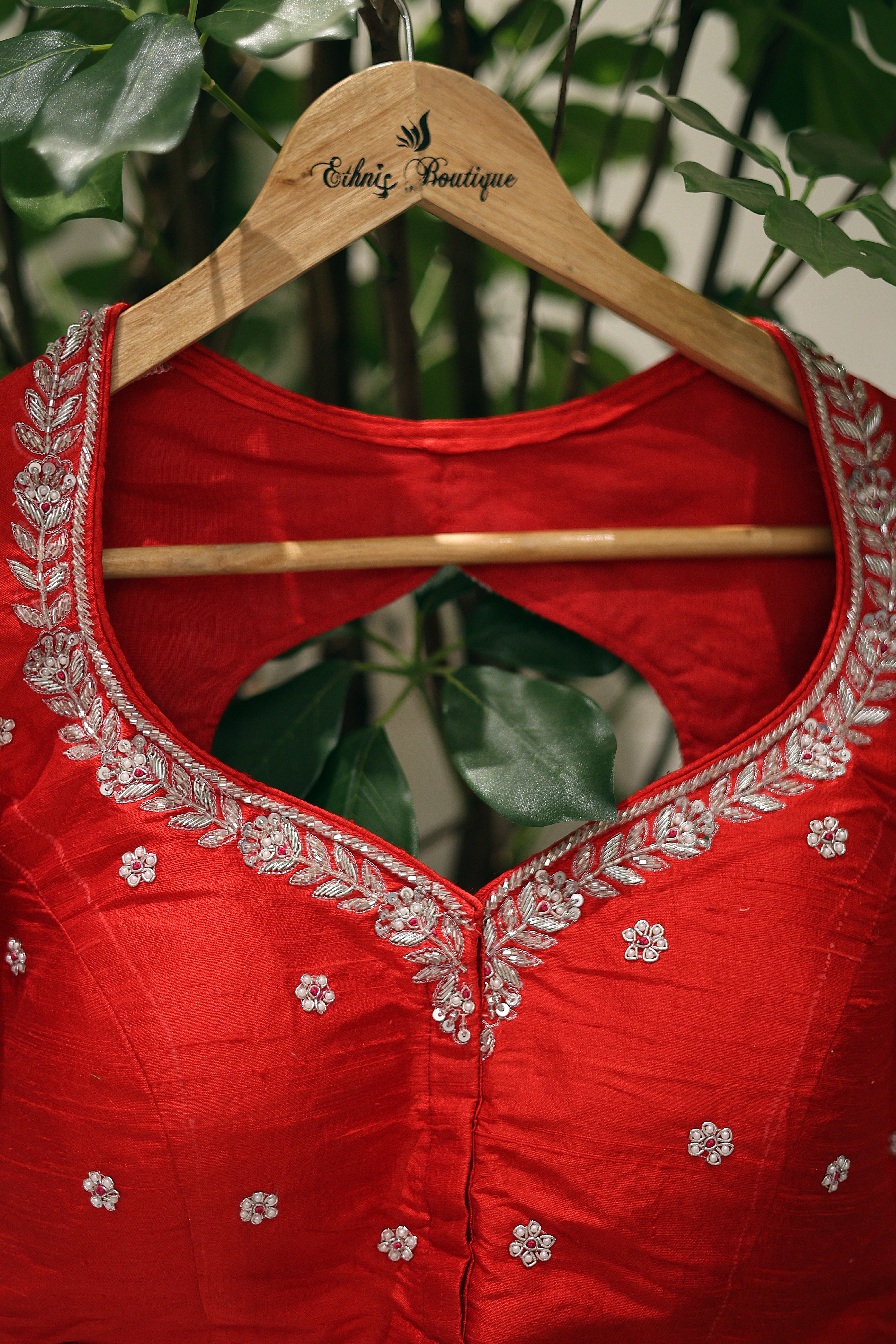 Raw Silk Zardosi Work