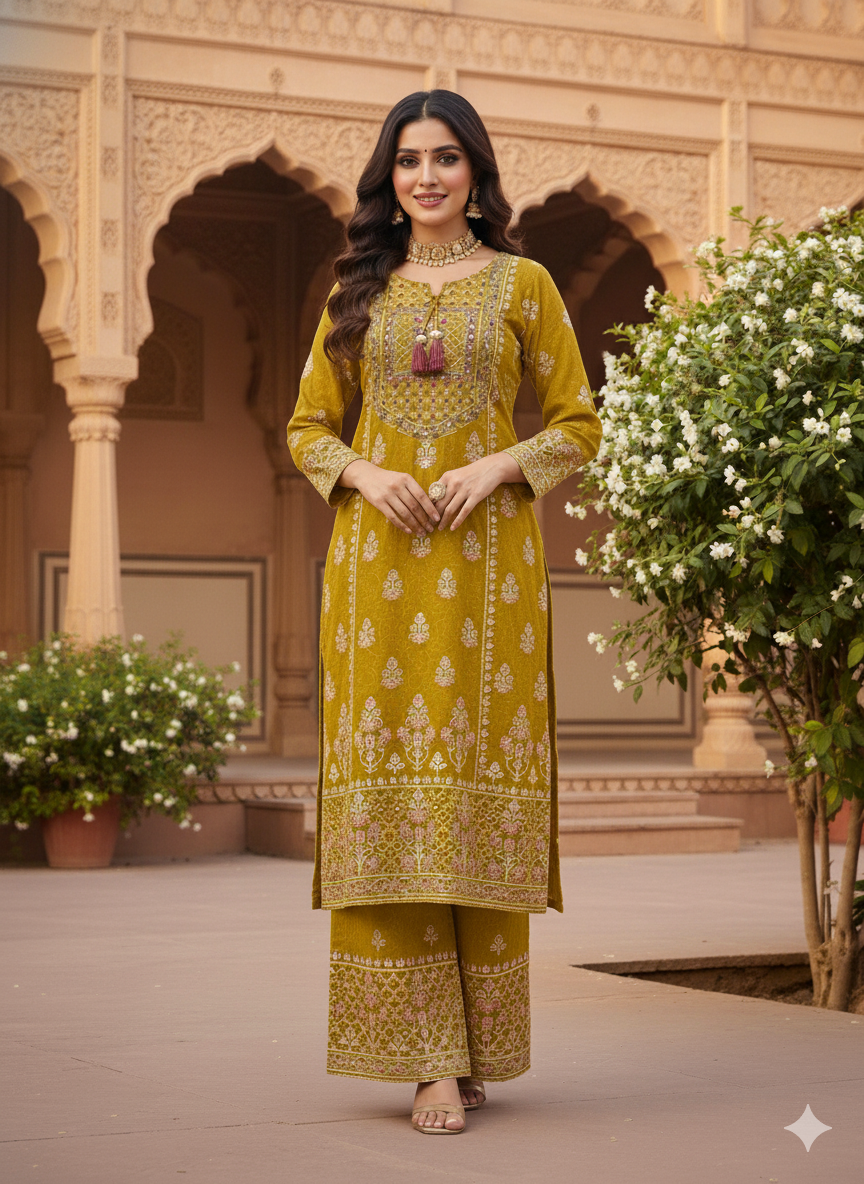 Georgette 3PC Kurti Set