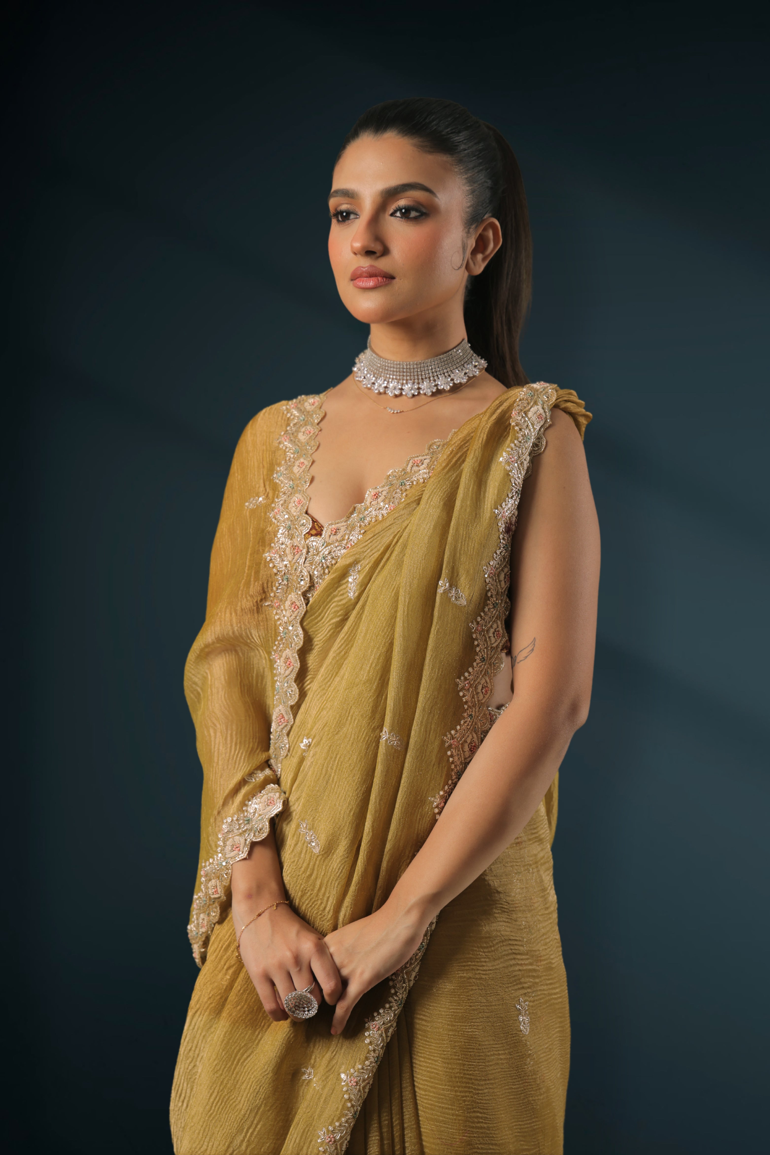 Exclusive Crush Tissue Zardosi