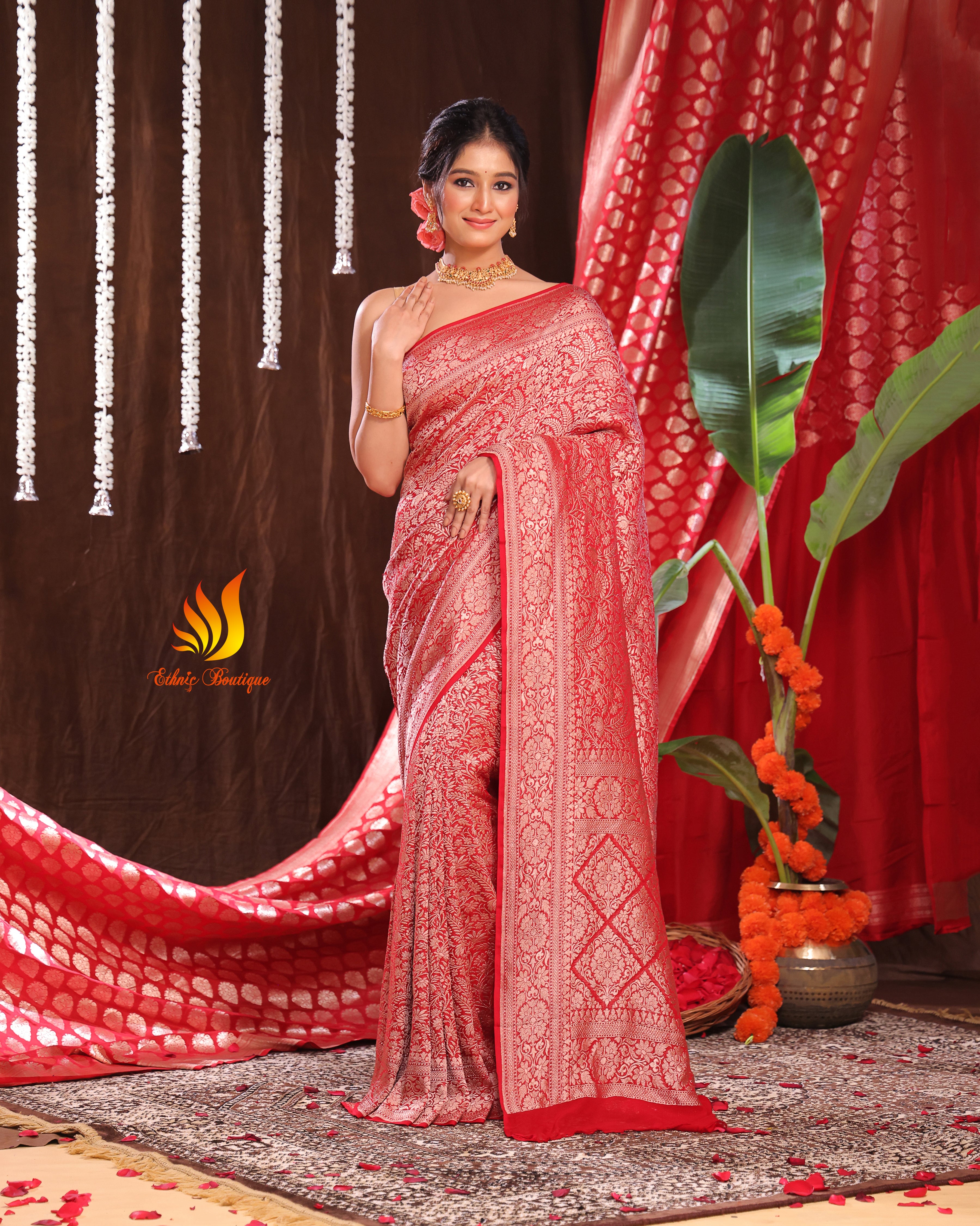 Pure Khaddi Georgette Banarasi