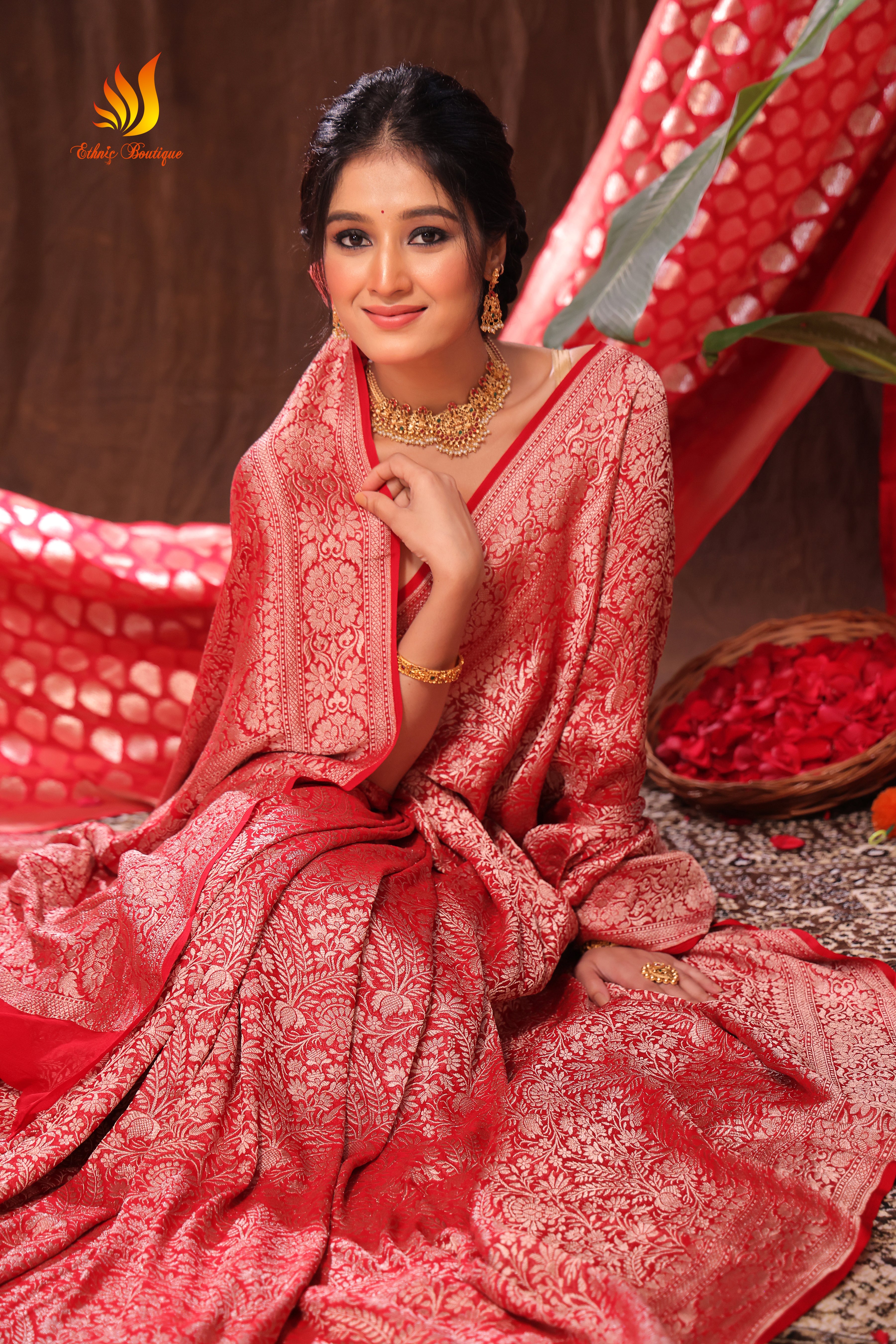 Pure Khaddi Georgette Banarasi