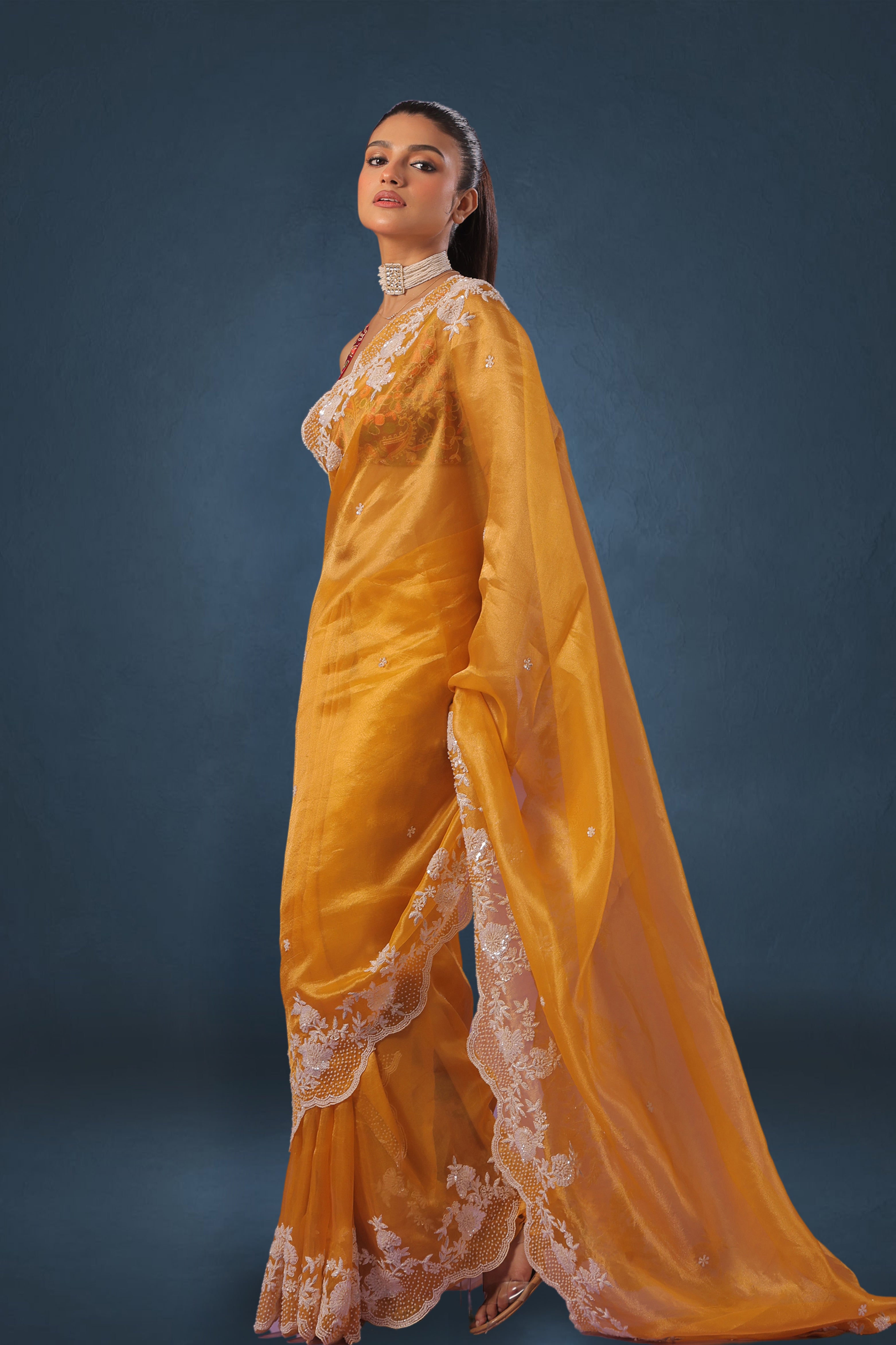 Exclusive Tissue Pearl & Sequence Work