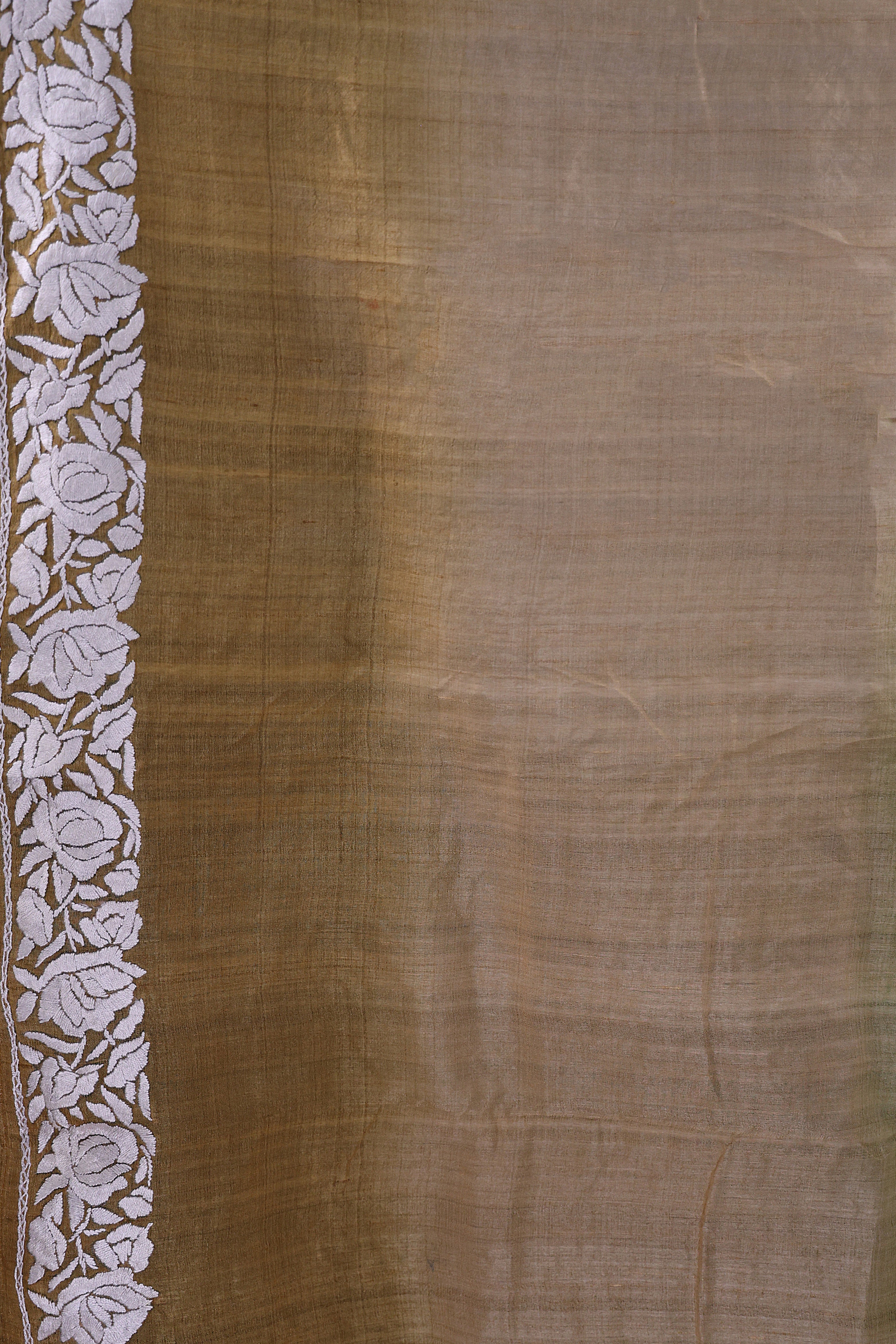Tussar Shaded Parsi Hand Work