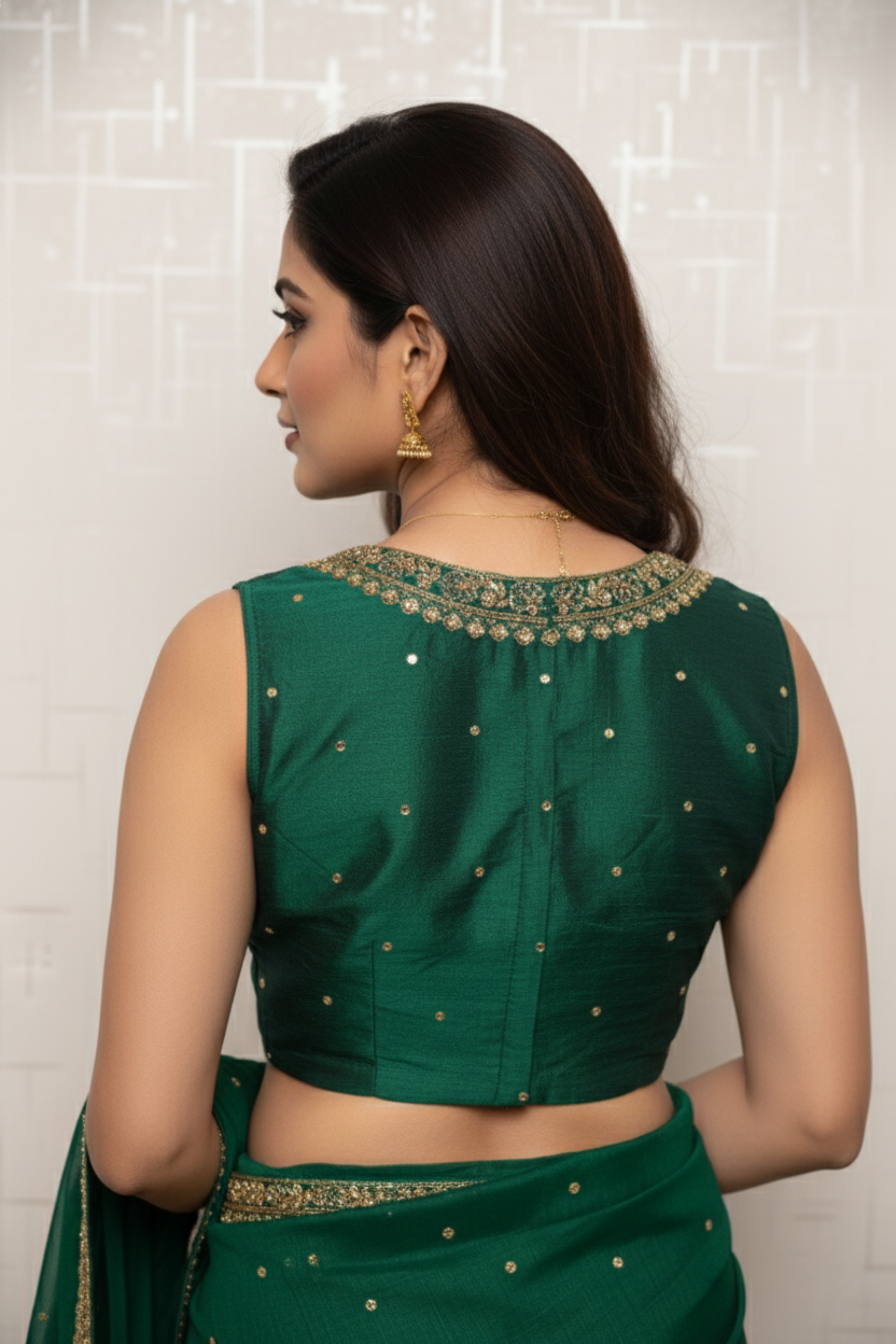 Raw Silk Zardosi Work