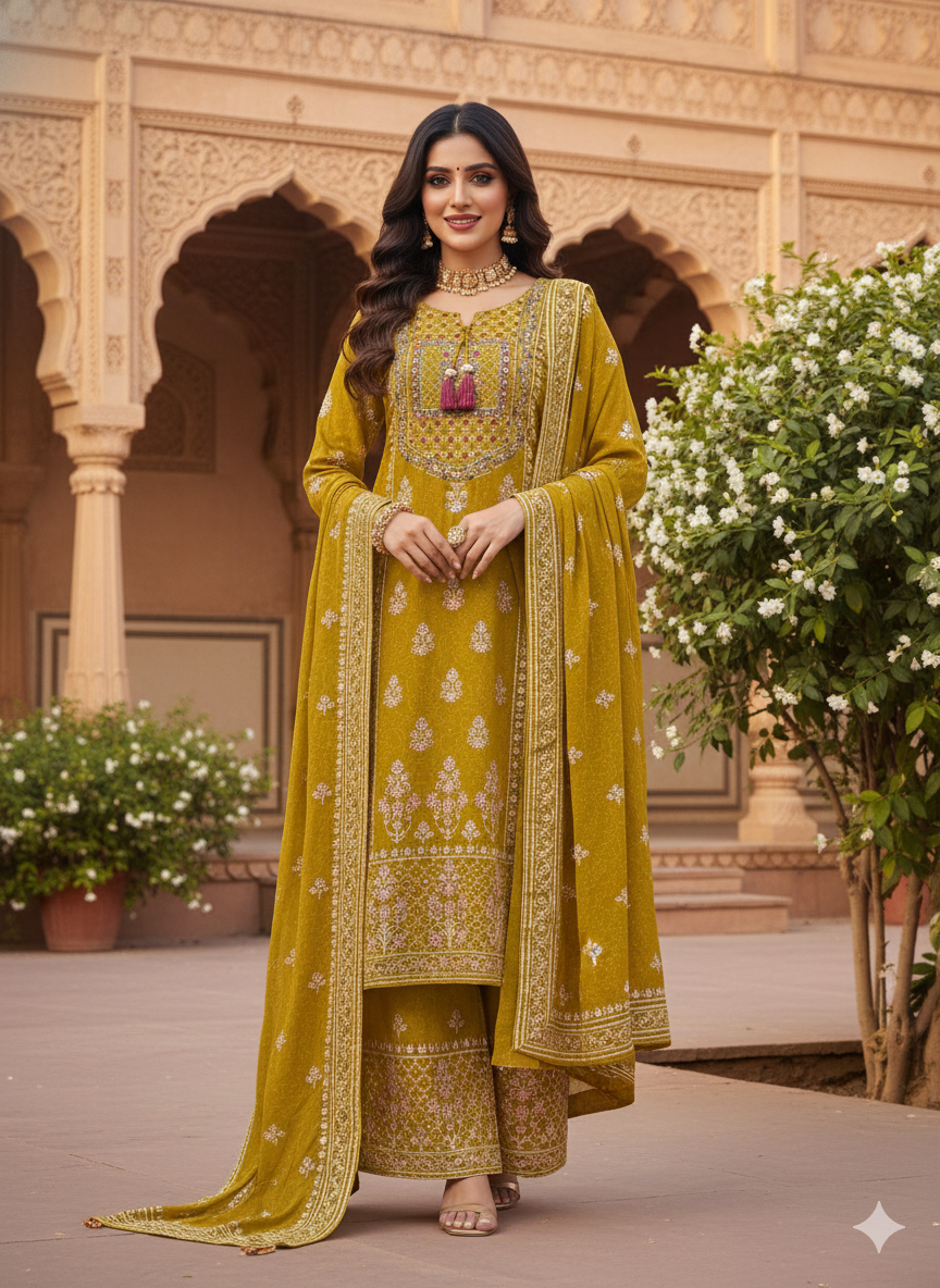 Georgette 3PC Kurti Set