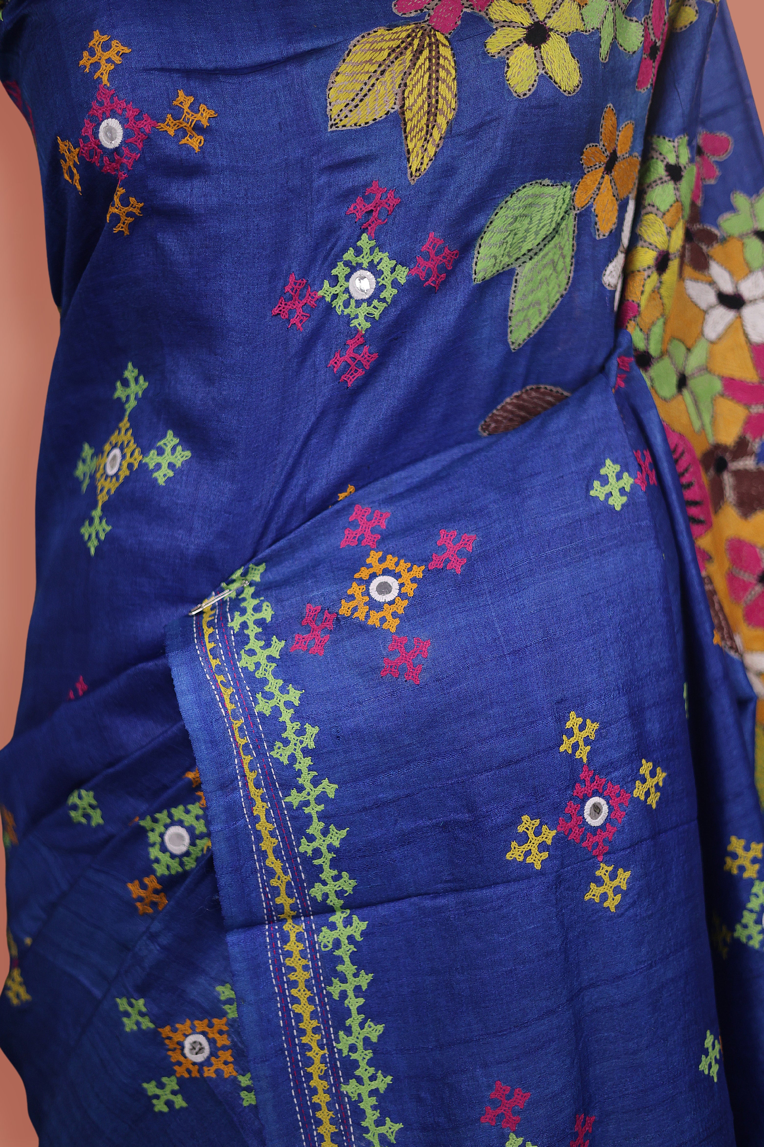 Tussar Kantha Fusion