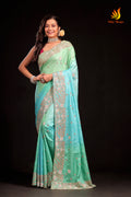 Tussar Zardosi Work Heavy Embroidery