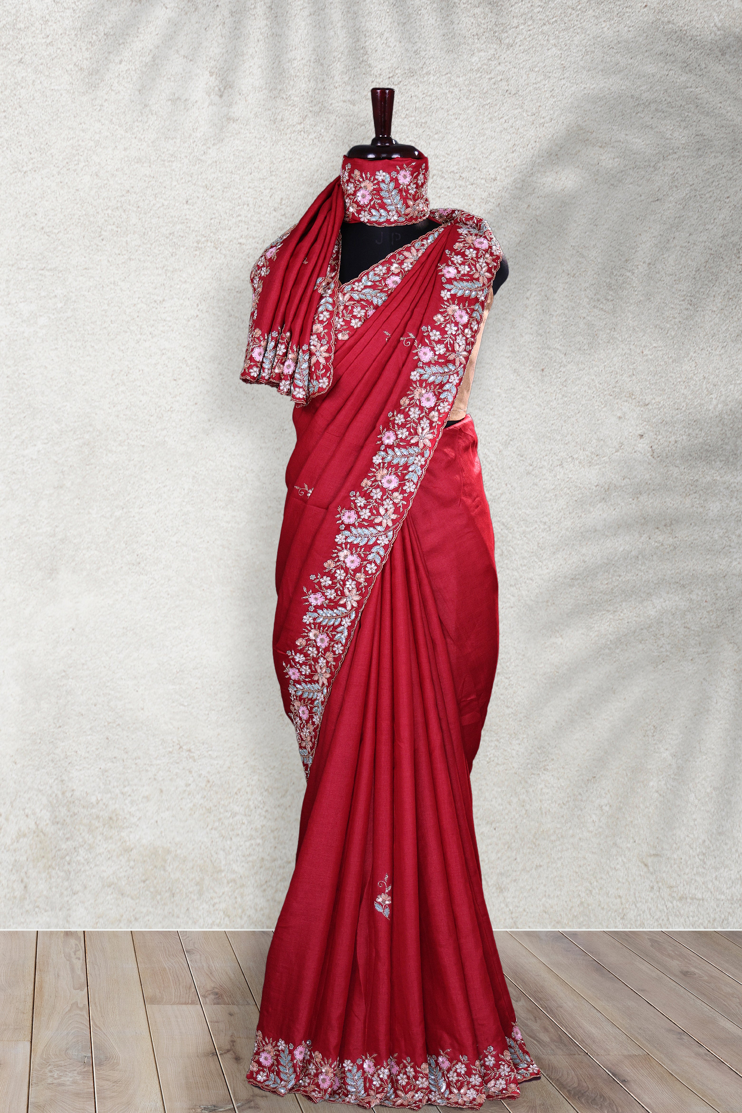 Tussar Zardosi Hand Work