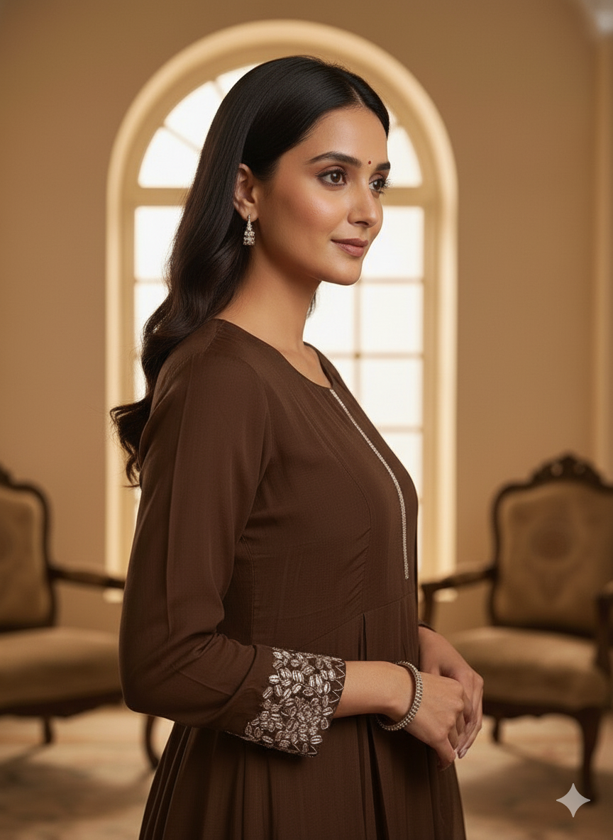 Chiffon 3PC Kurti Set