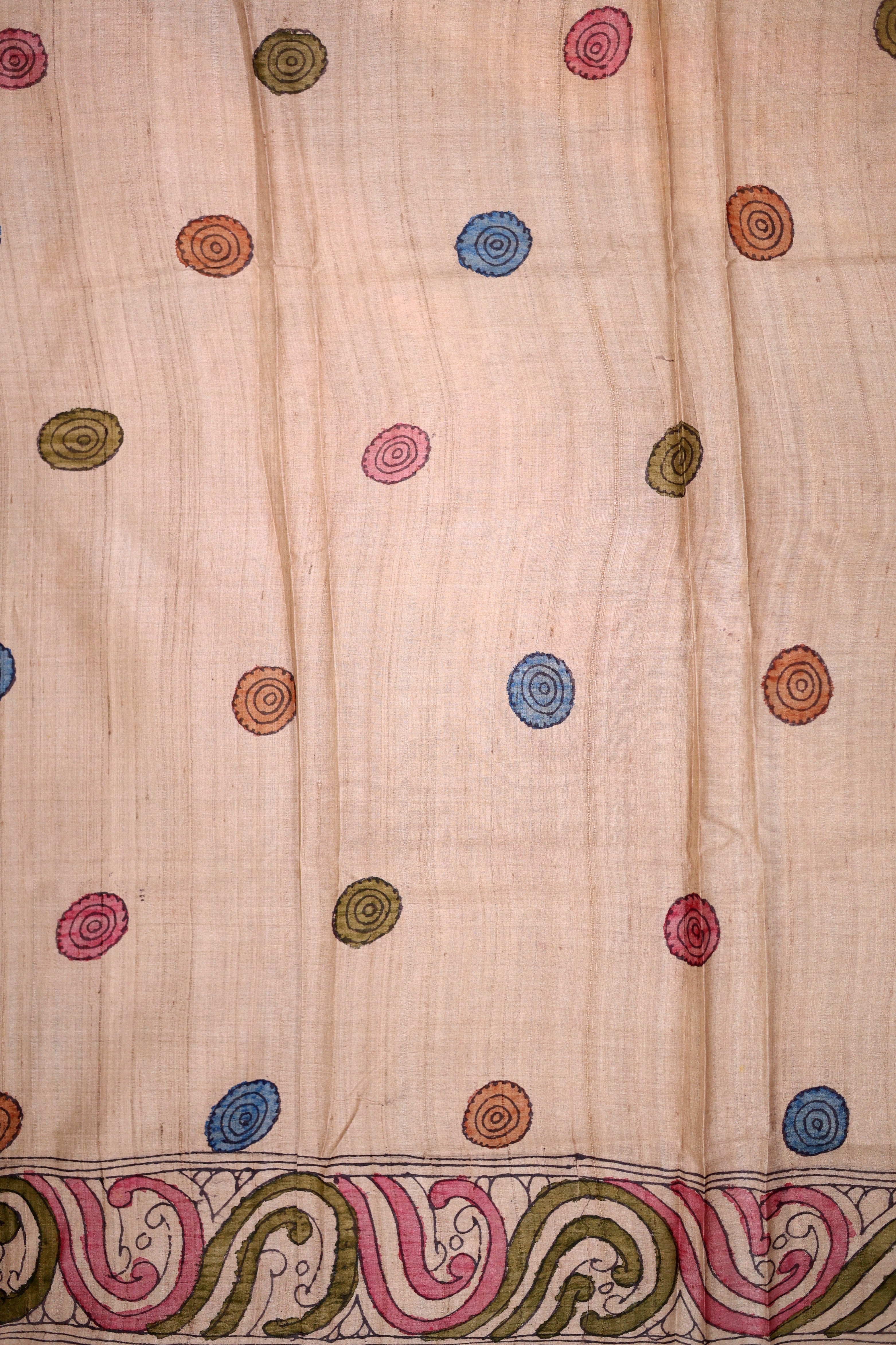 Pure Tussar Hand Kalamkari