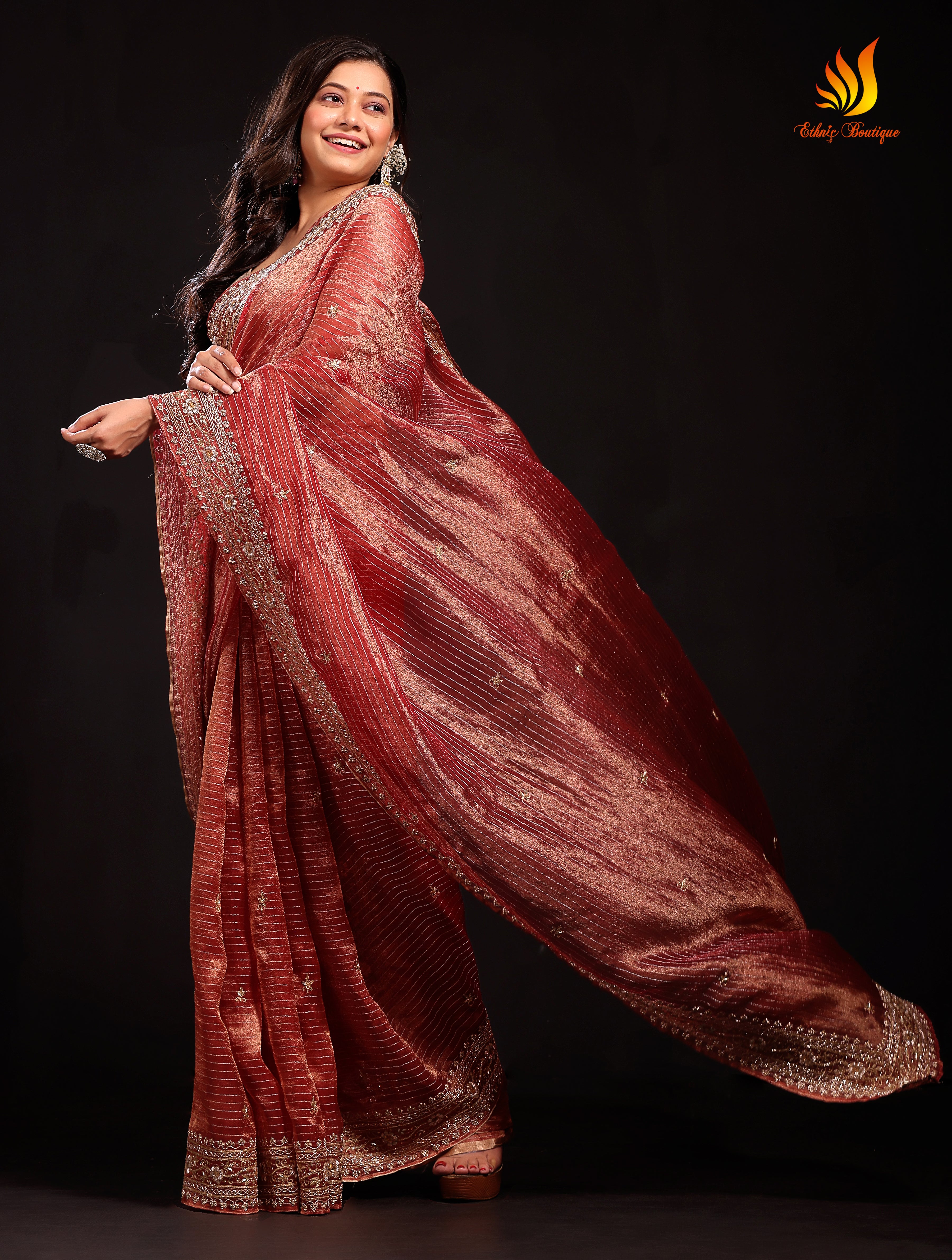 Tissue Zardosi Work