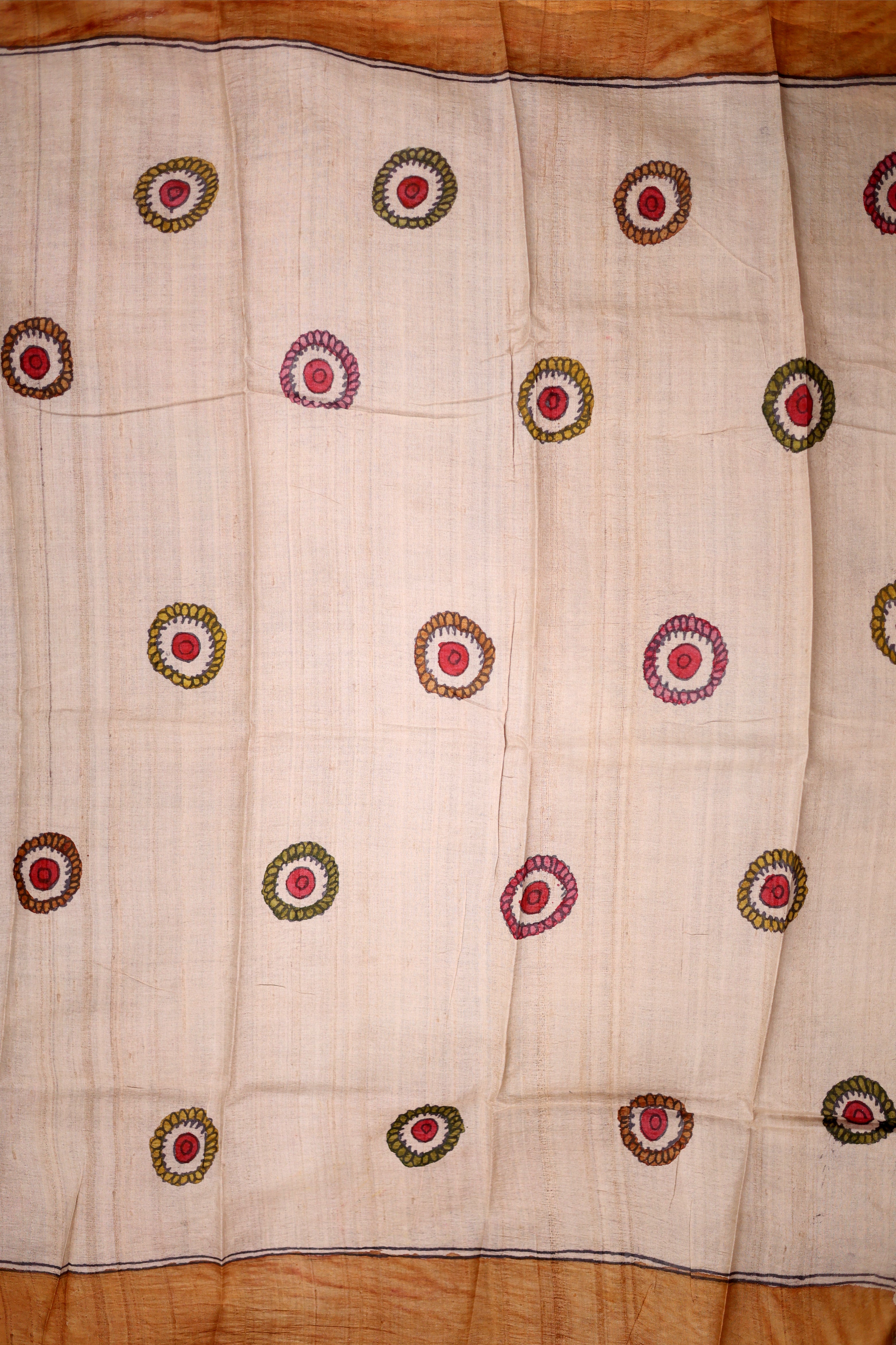 Pure Tussar Hand Kalamkari