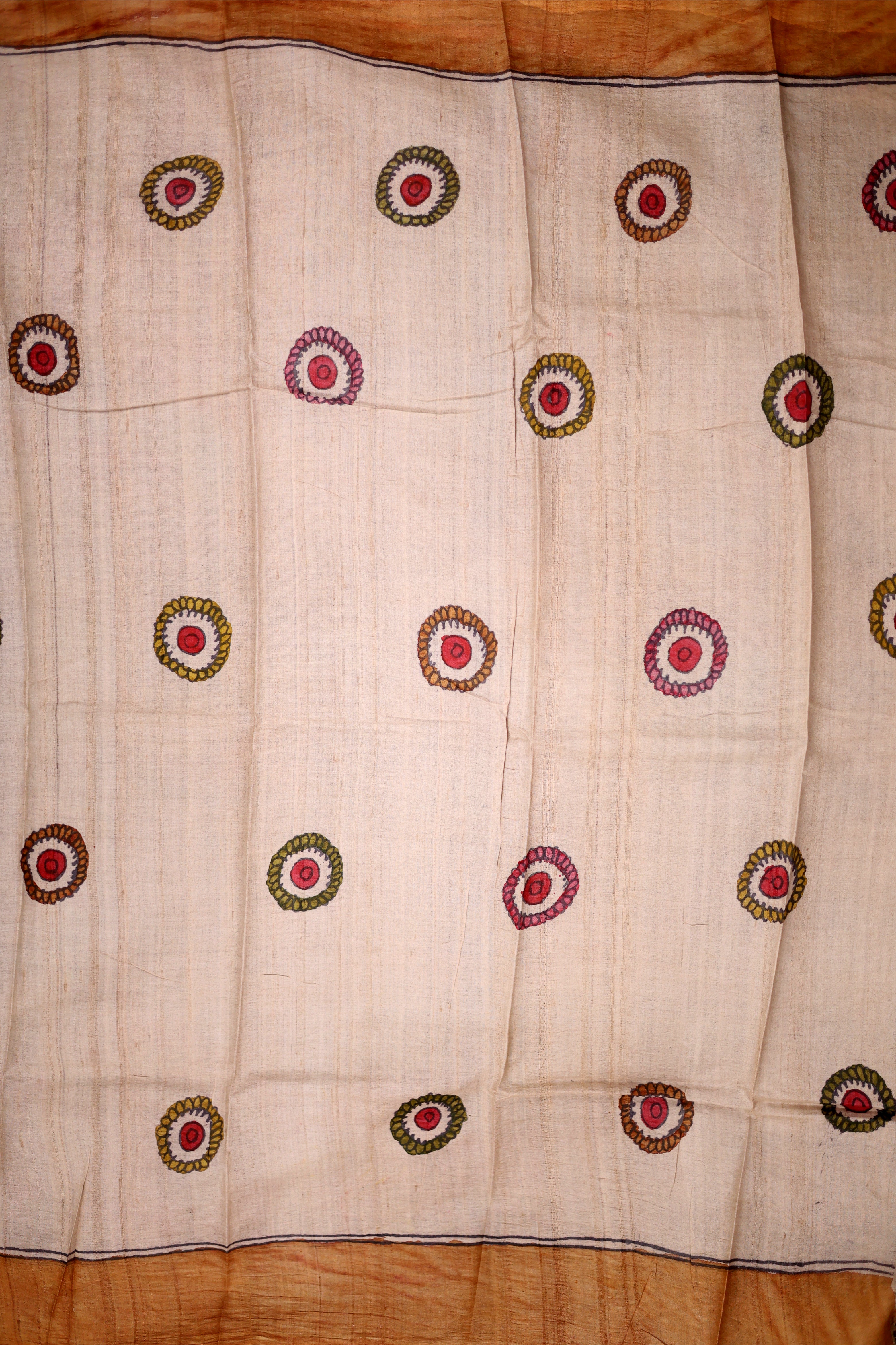 Pure Tussar Hand Kalamkari