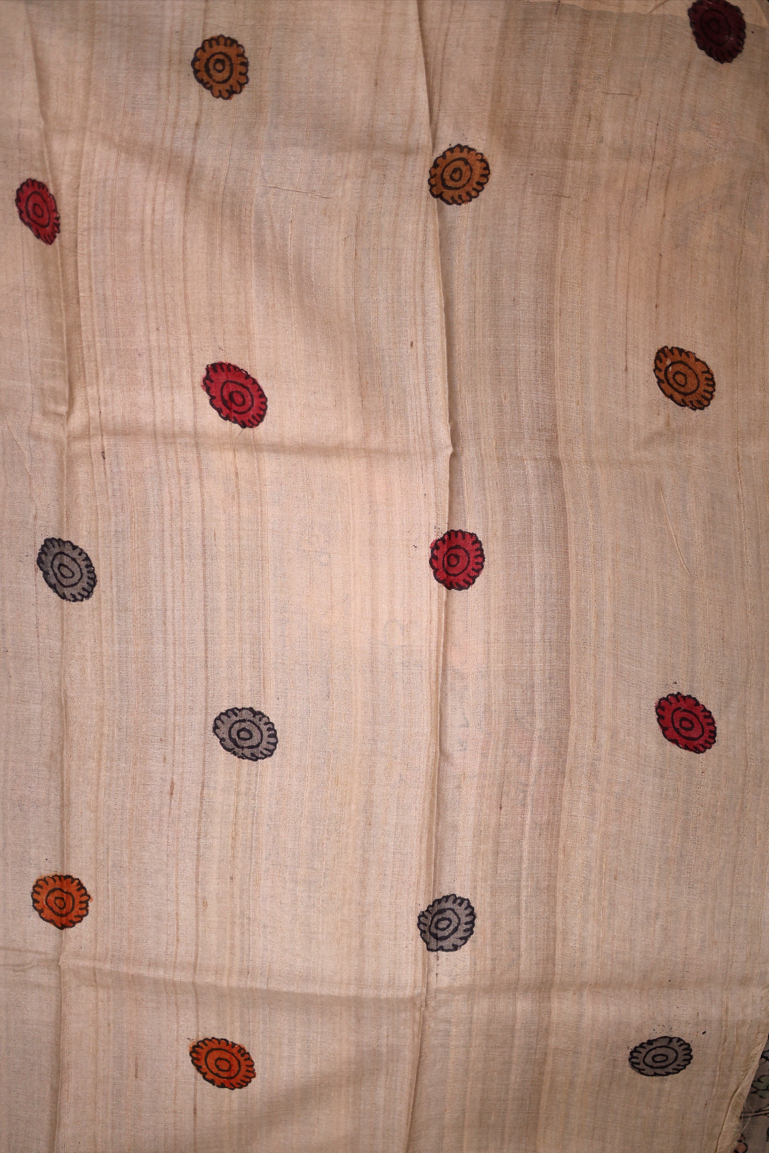 Pure Tussar Hand Kalamkari