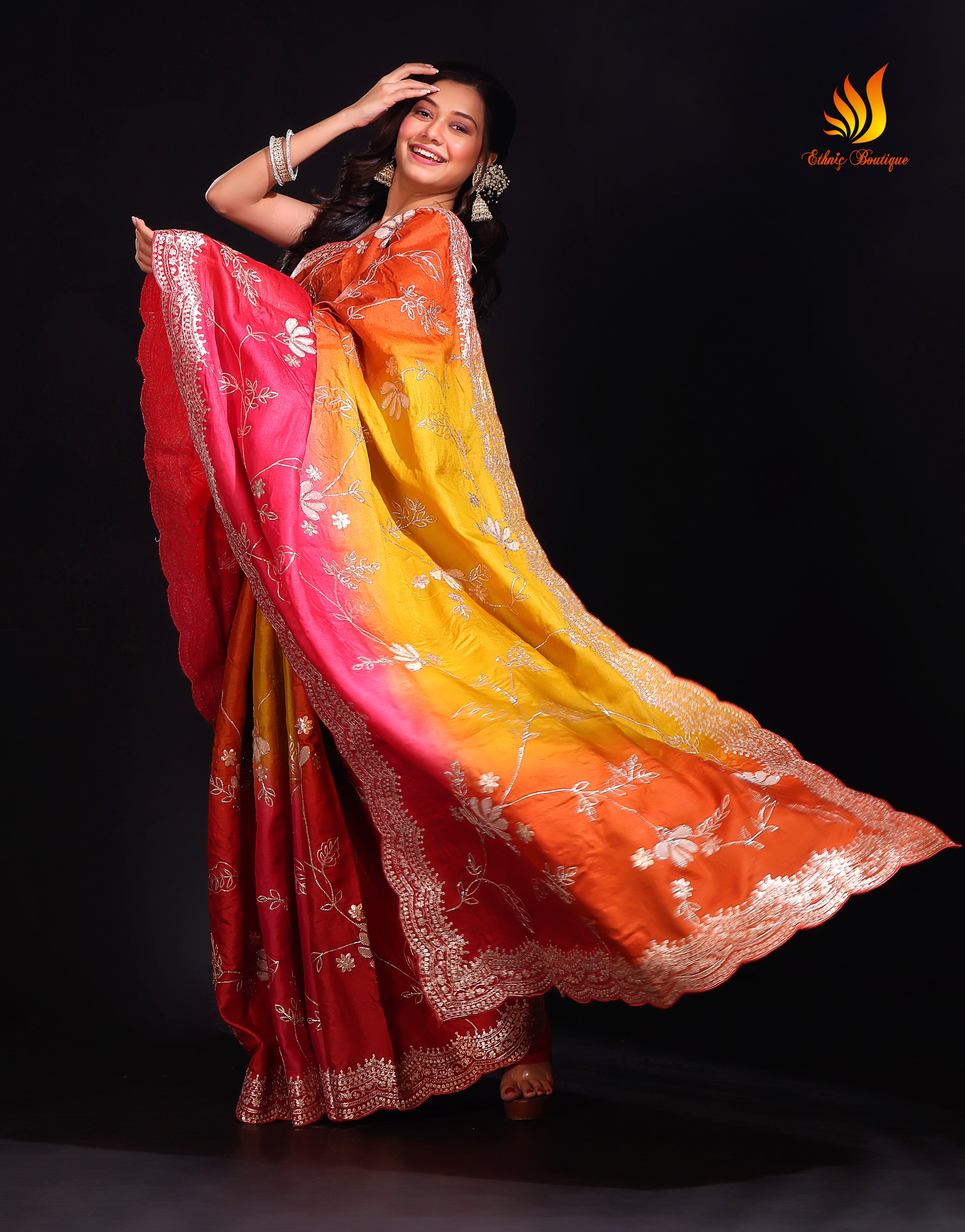 Tussar Pita Zari Work