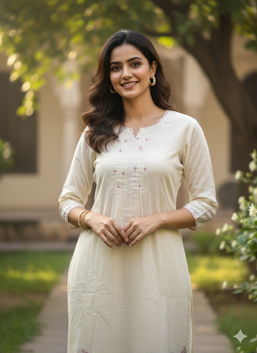 Cotton 2PC Kurti Set