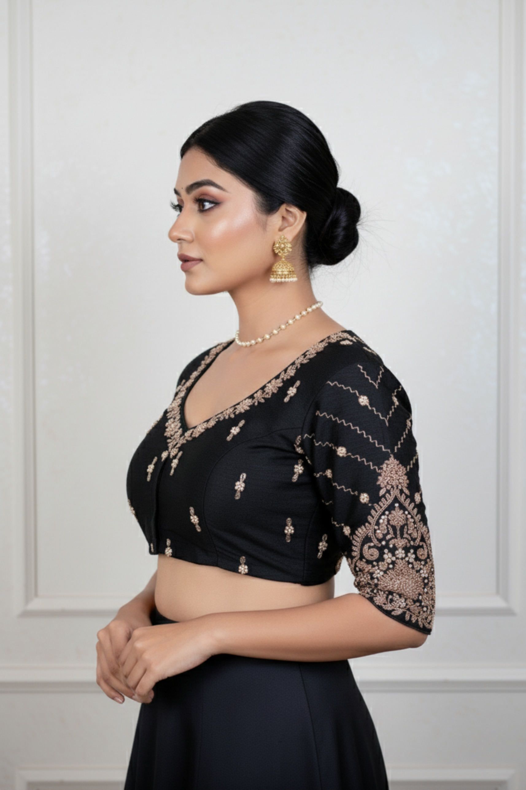 Raw Silk Zardosi Work