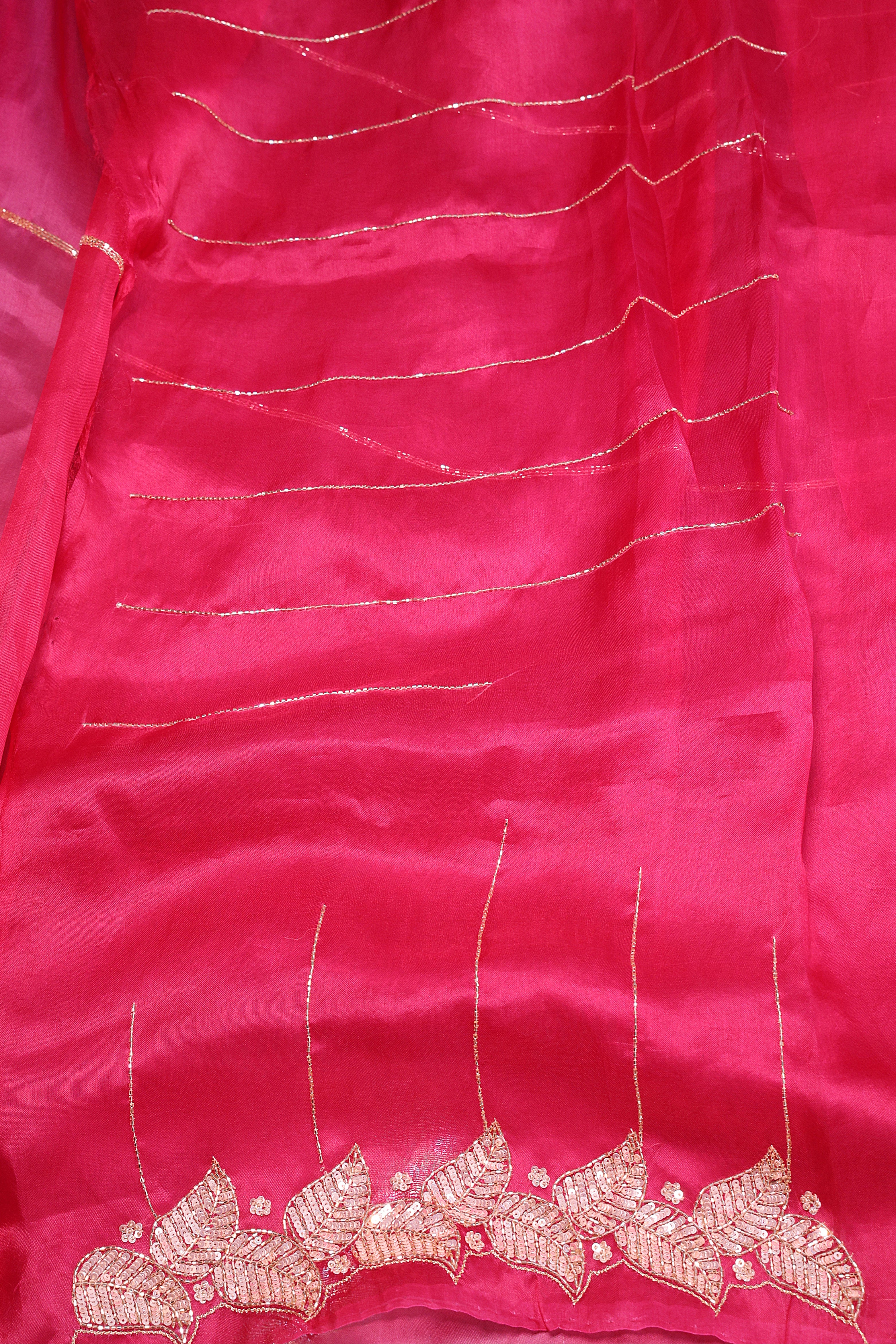 Organza Shaded Zardosi Work